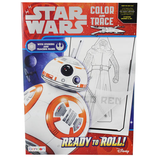 COLOR/TRACE W/STICKERS STAR WARS