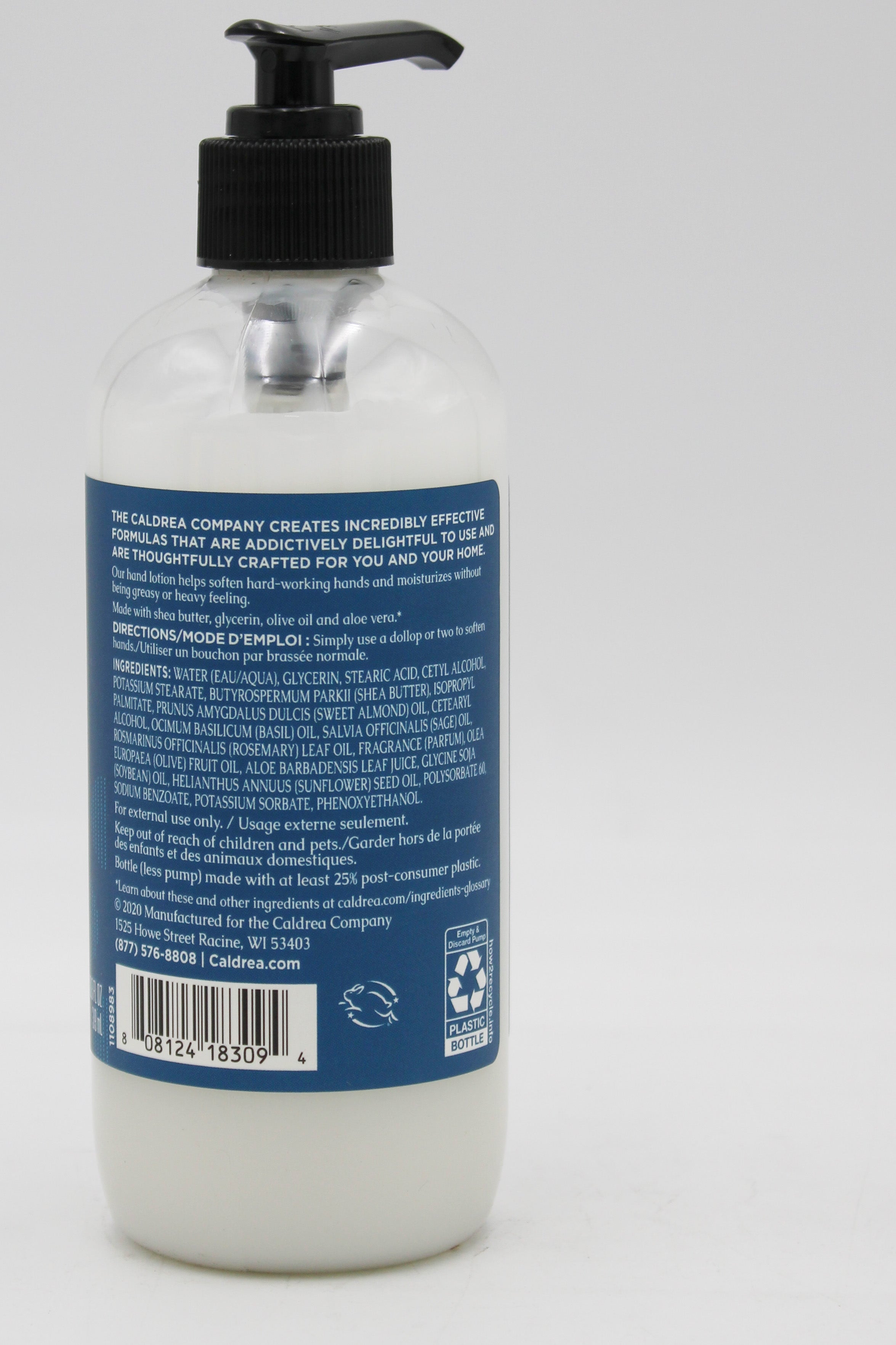 CALDREA HAND LOTION BASIL BLUE SAGE 10.8oz