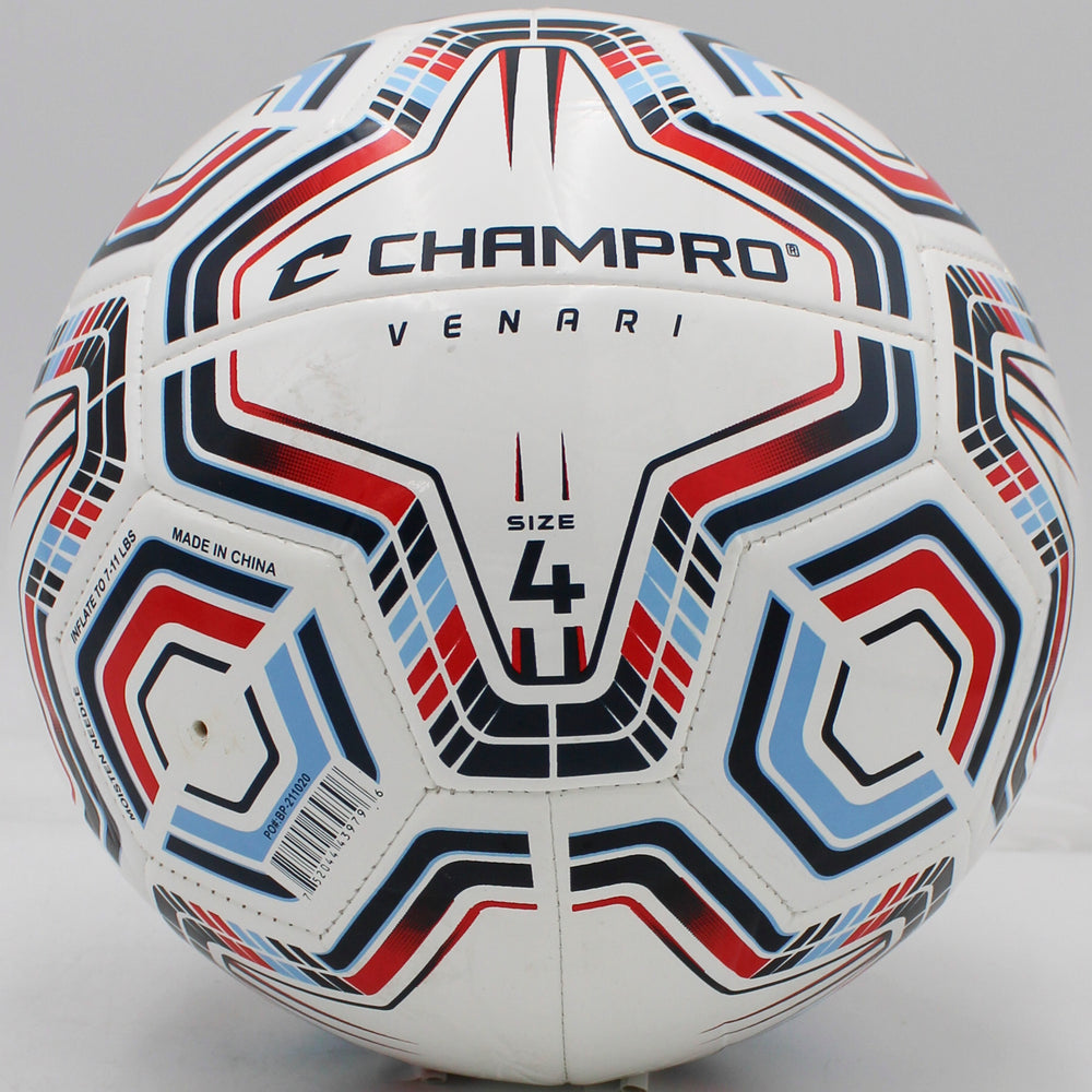 VENARI 20 Panel Soccer Ball #4 NAVY BLUE SCARLET