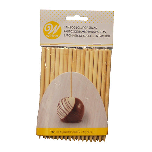 WILTON LOLLIPOP STICKS BAMBOO 5IN 30CT