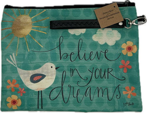 BELIEVE IN DREAMS MEDIUM COSMETIC BAG