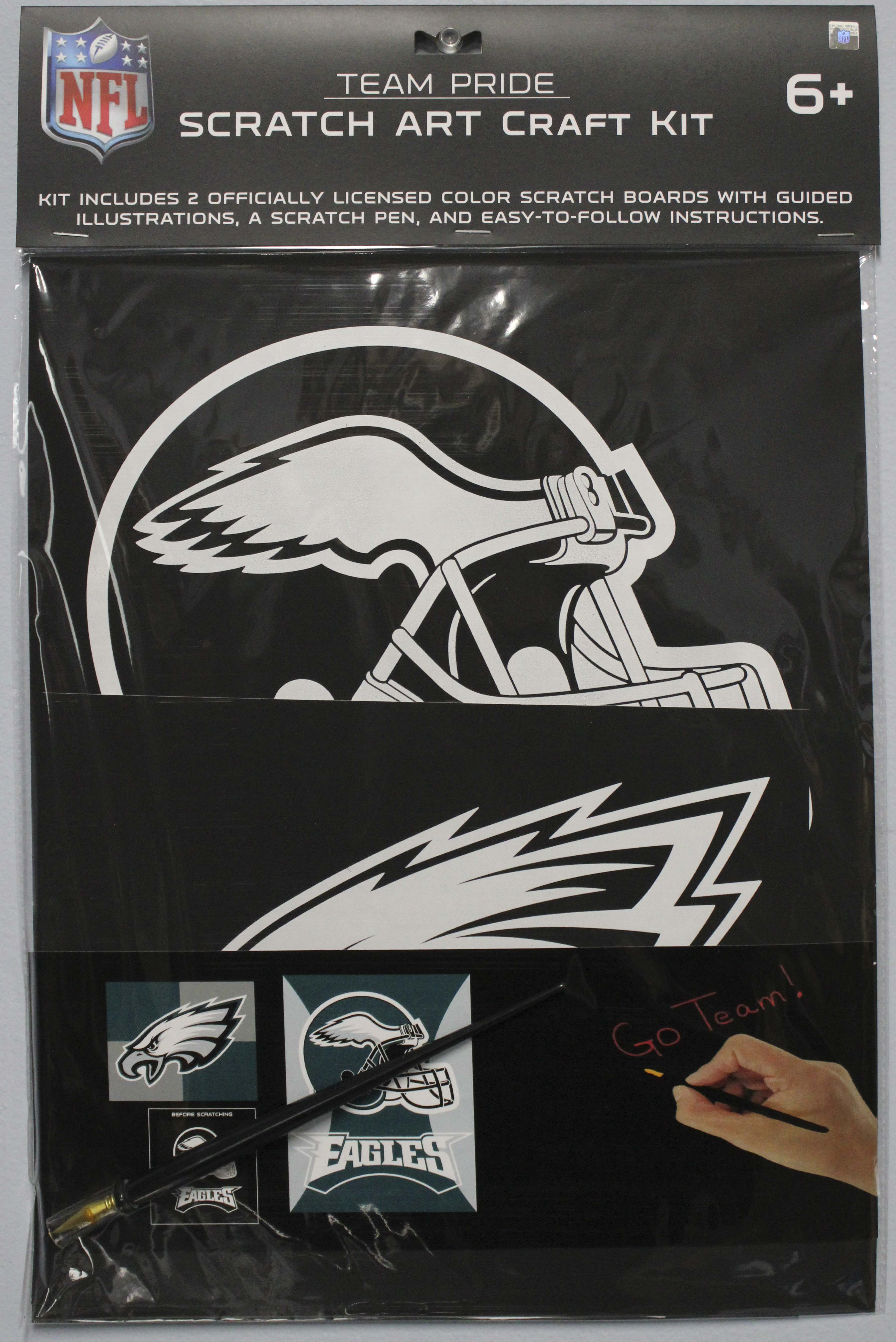 NFL PHILADELPHIA EAGLES SCRATCH ART CRAFT KIT