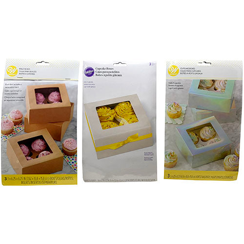 SP 3CT CUPCAKE BOX 3X6.25X6.25 ASST
