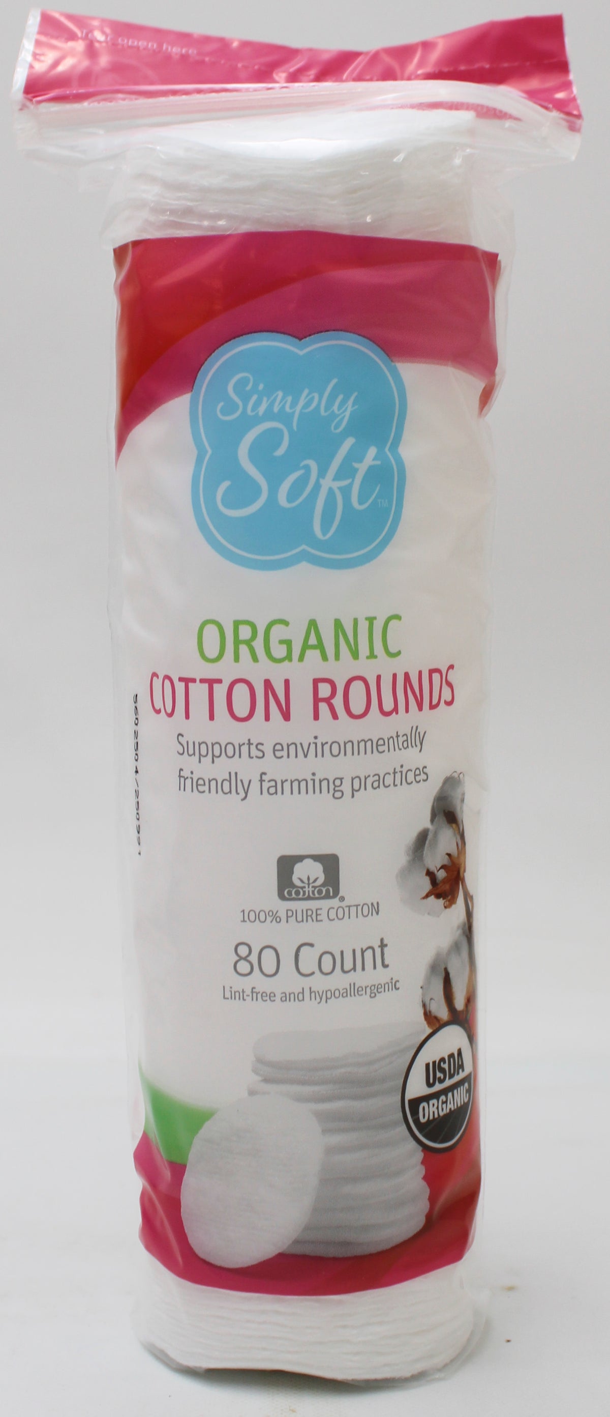 COTTON ROUNDS ORGANIC 80ct DISPLAY NI