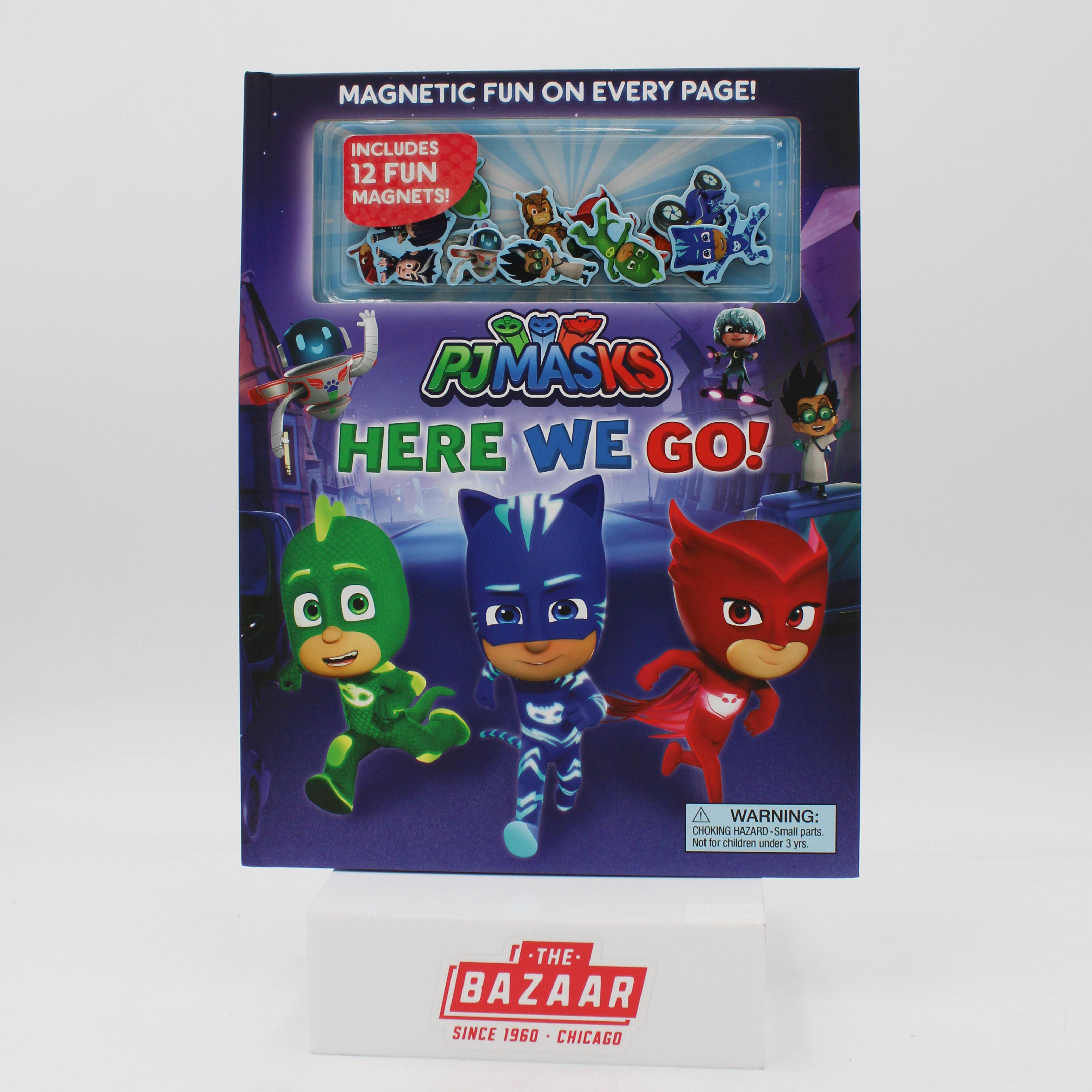 PJ MASKS: HERE WE GO! MAGNETIC HARDCOVER 10PG PP $12.99