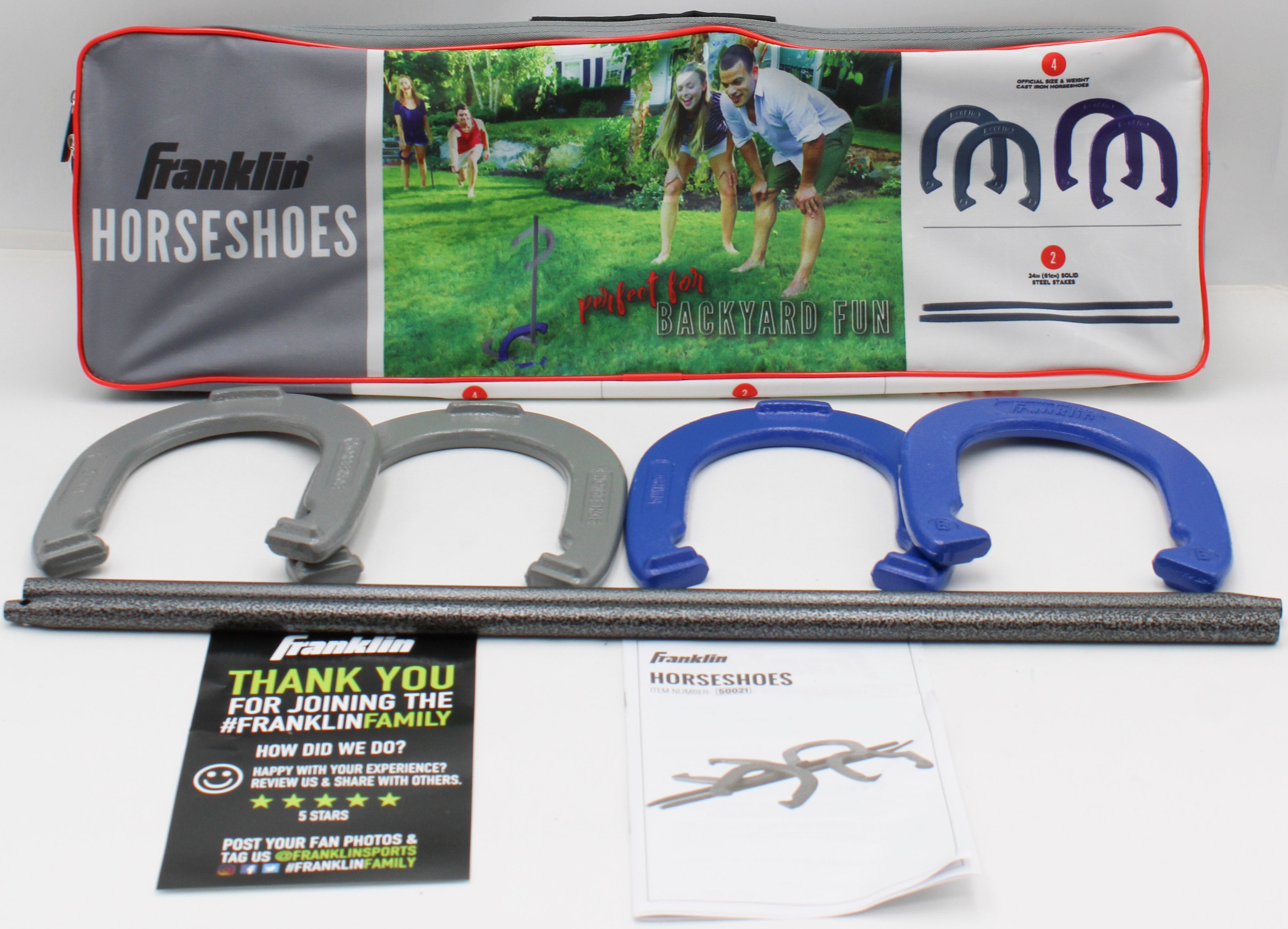 FRANKLIN FAMILY HORSESHOES SET