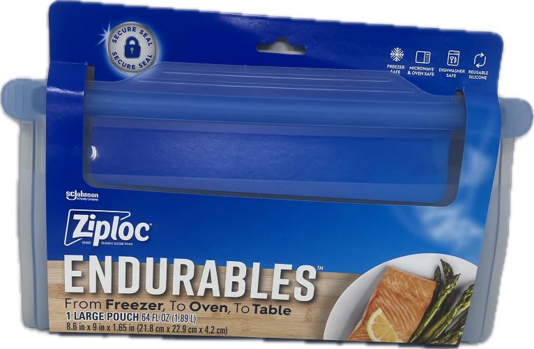 SP ZIPLOC ENDURABLES FROM FREEZER 1 LARGE POUCH 64oz