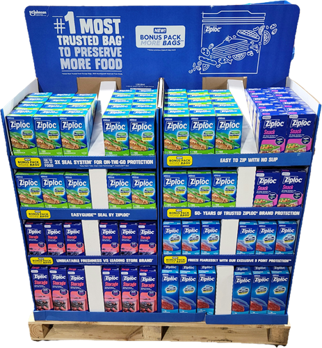 ZIPLOC BACK TO SCHOOL MIXED HALF PALLET