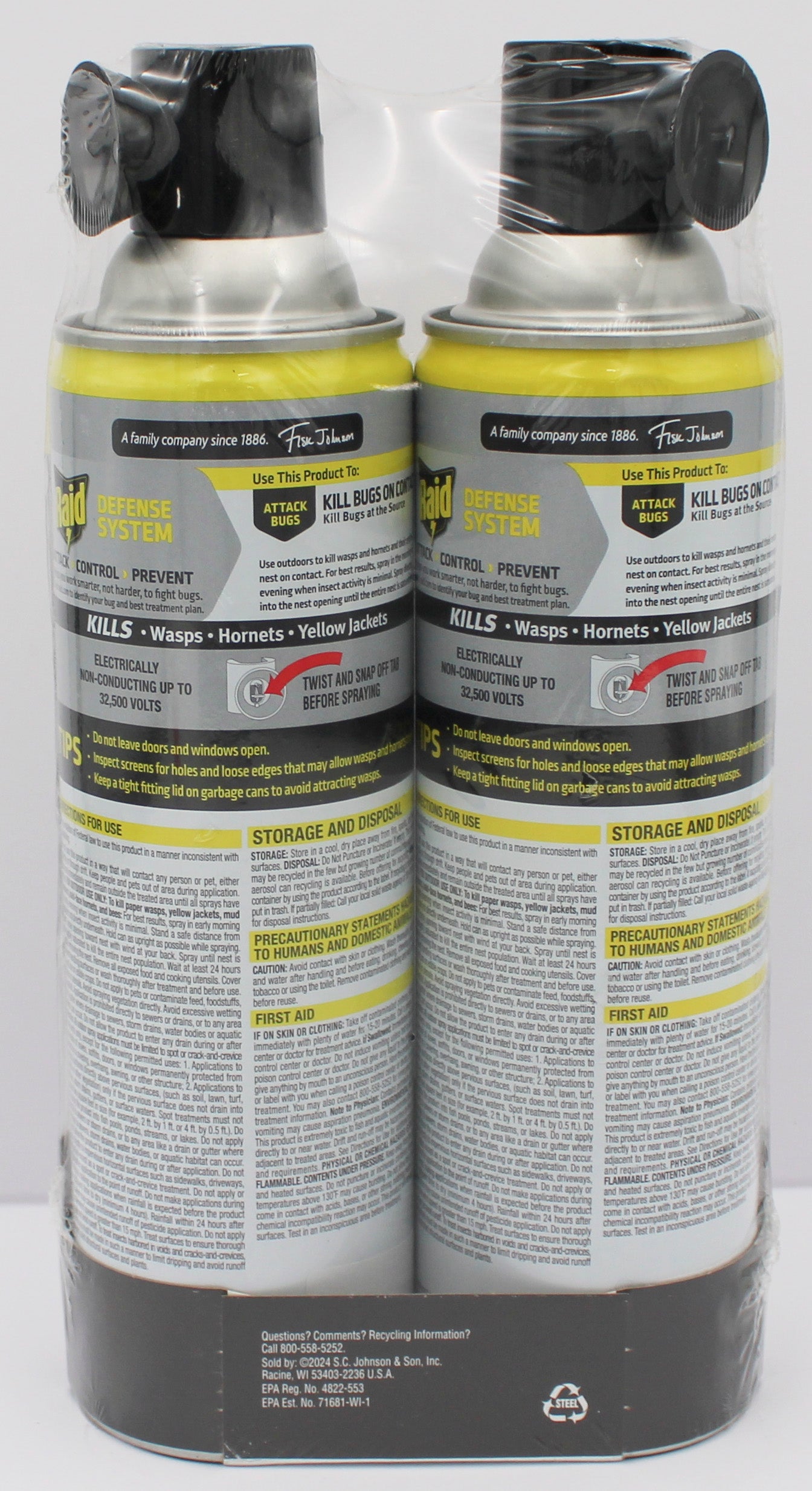 SP RAID WASP & HORNET DEFENSE SYSTEM 2ct 17.5 oz