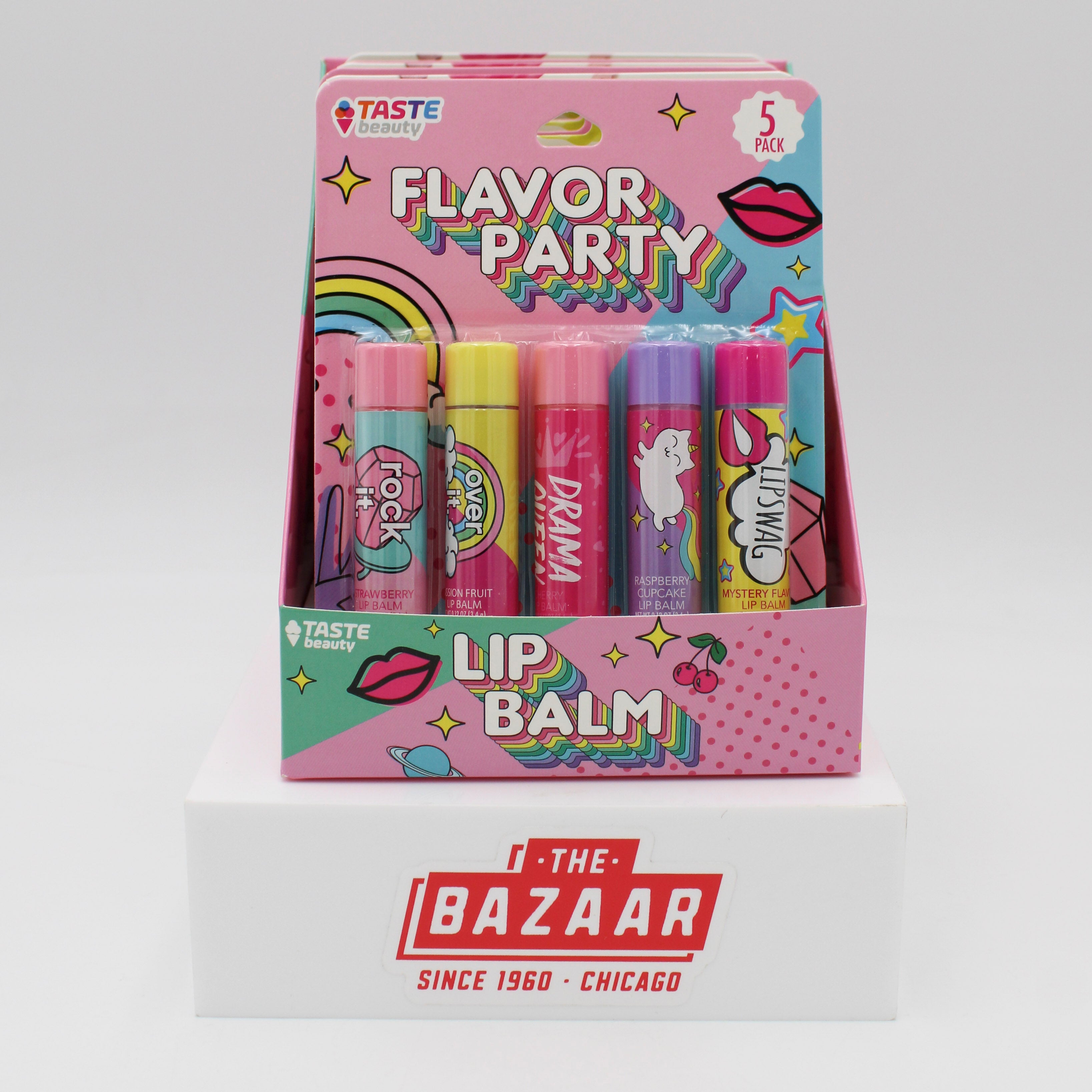 TASTE SQUAD ASSORTED LIP BALM 5ct NI