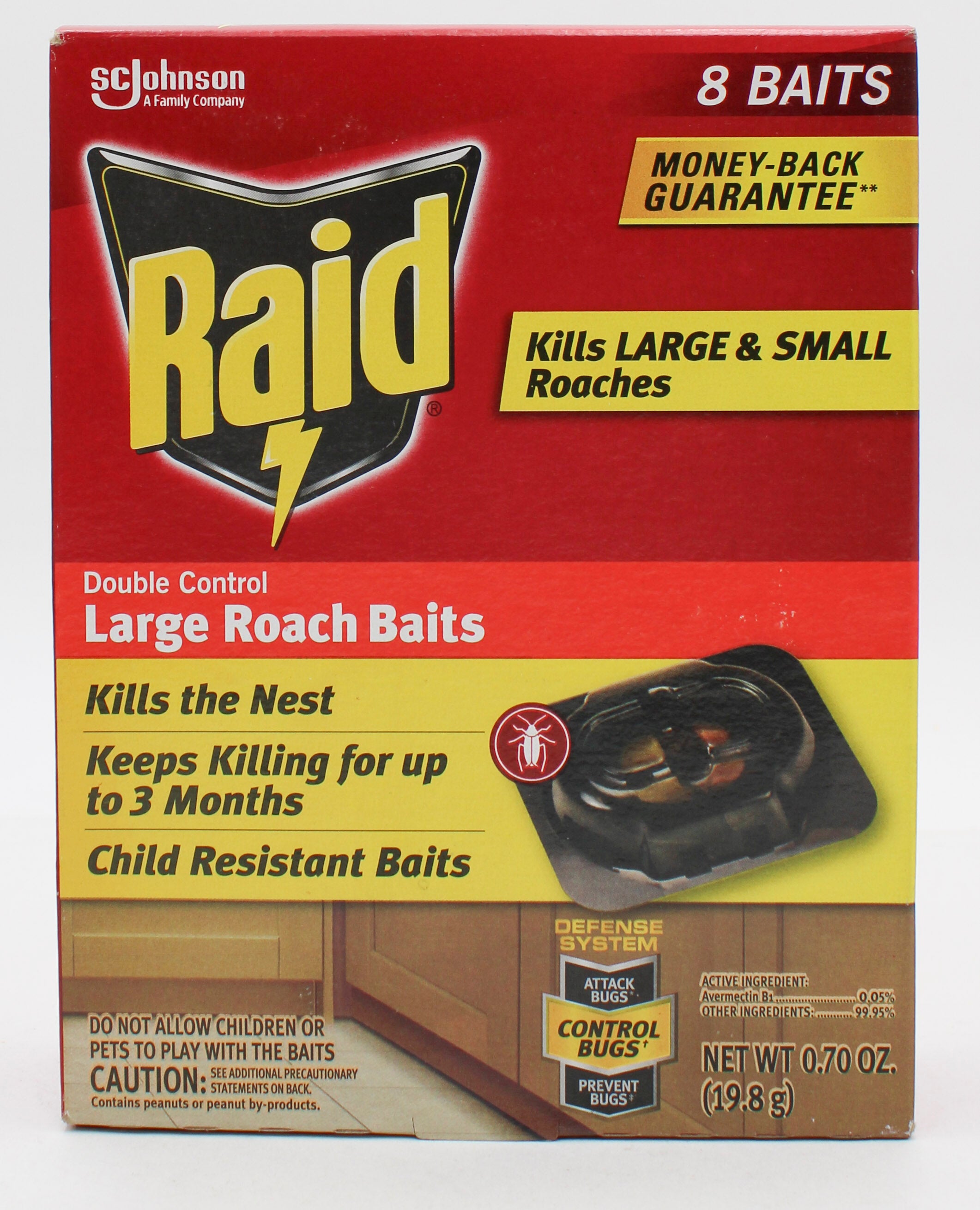 Raid Large Roach Baits 8ct 0.70oz Wholesale Pack