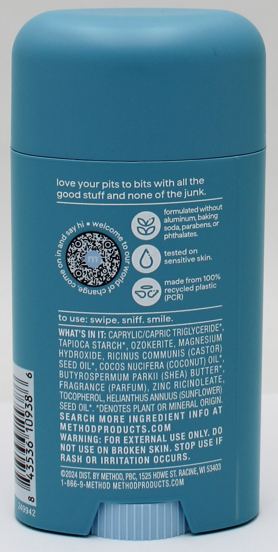 METHOD DEODORANT GLACIER + GRANITE 2.65oz US