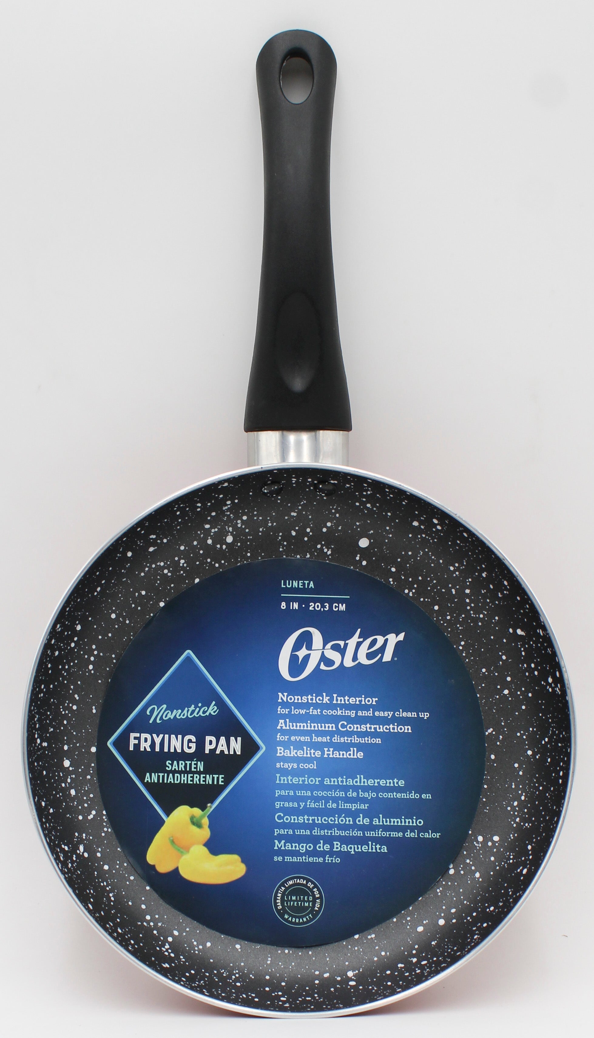 8in OSTER NS RED FRYING PAN - ALUM NI