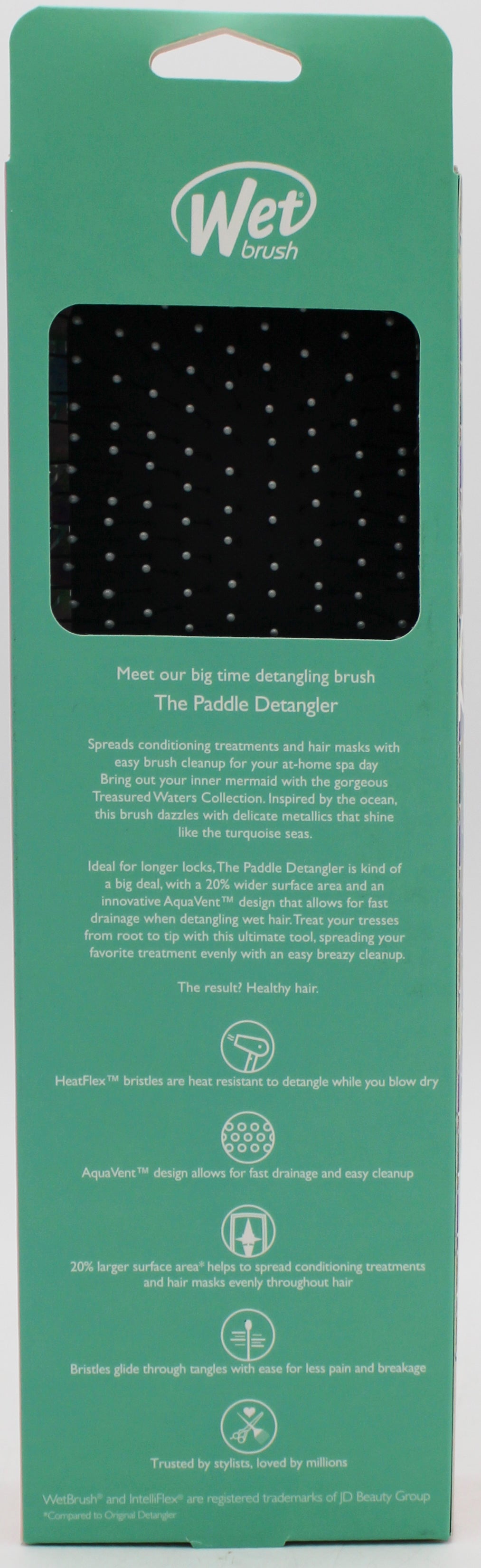 WET BRUSH PADDLE DETANGLER TREASURED WATERS MERMAID TAIL NI