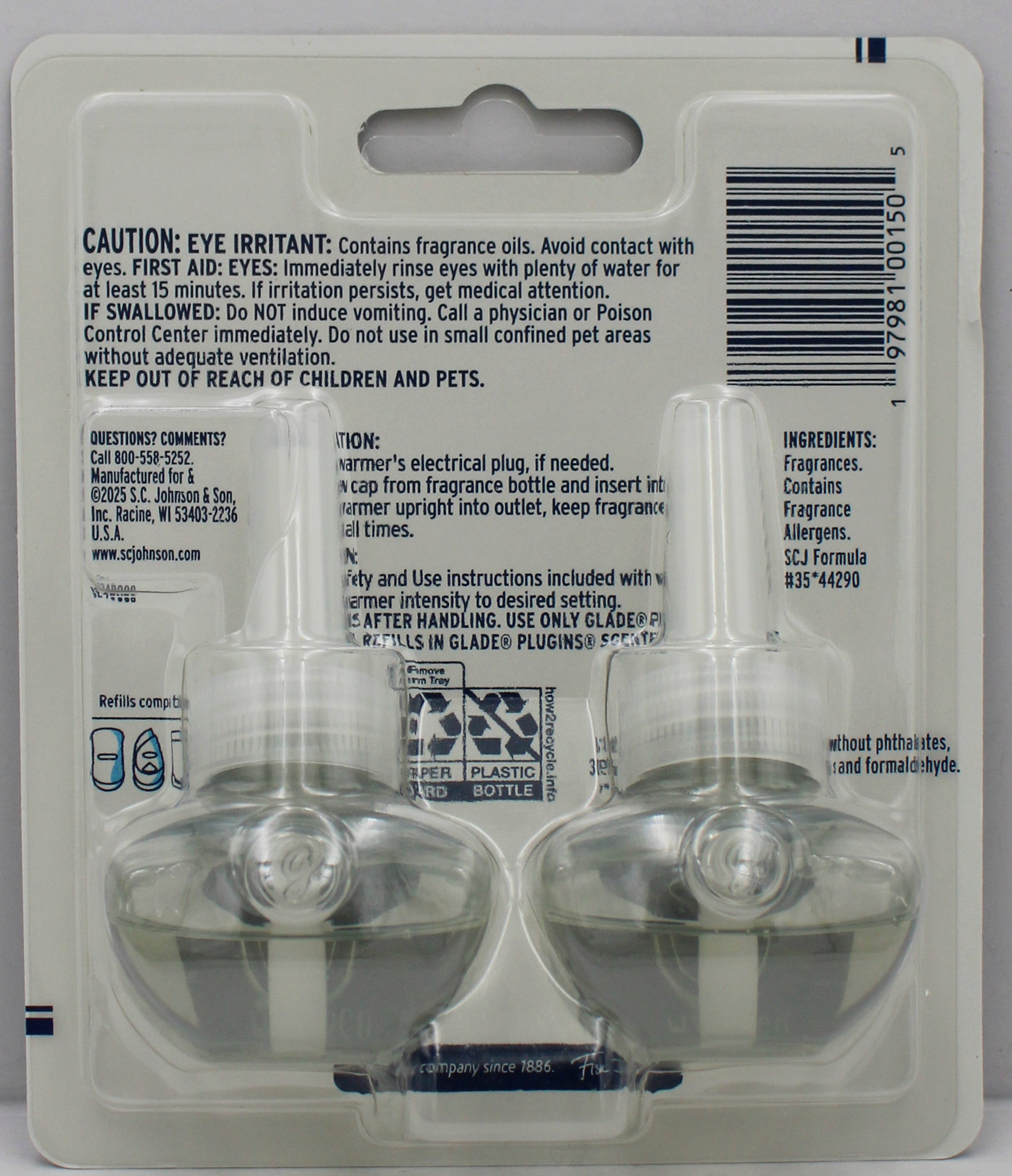 GLADE PLUGINS SCENTED OIL BALSAM & SPRUCE 2ct 0.67floz US