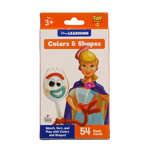 DISNEY LEARNING TOY STORY 4 FLASH CARDS COLORS&SHAPES/54 CARDS AGES 3+ PP $2.99