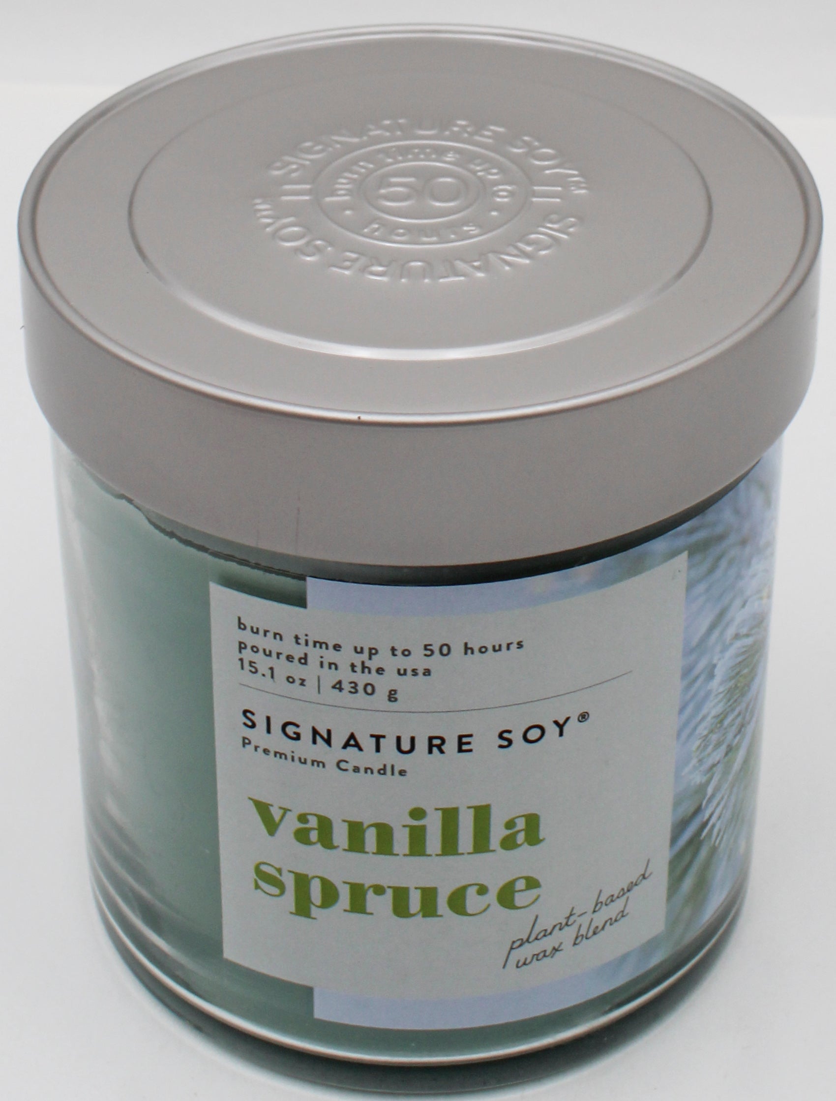 SIGNATURE SOY JAR CANDLE VANILLA SPRUCE 15.1oz