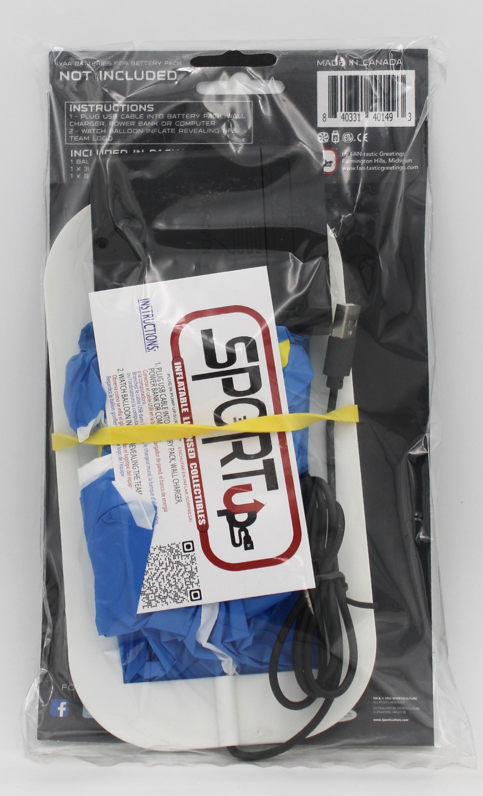 NFL LOS ANGELES RAMS TABLETOP INFLATABLE CENTERPIECE