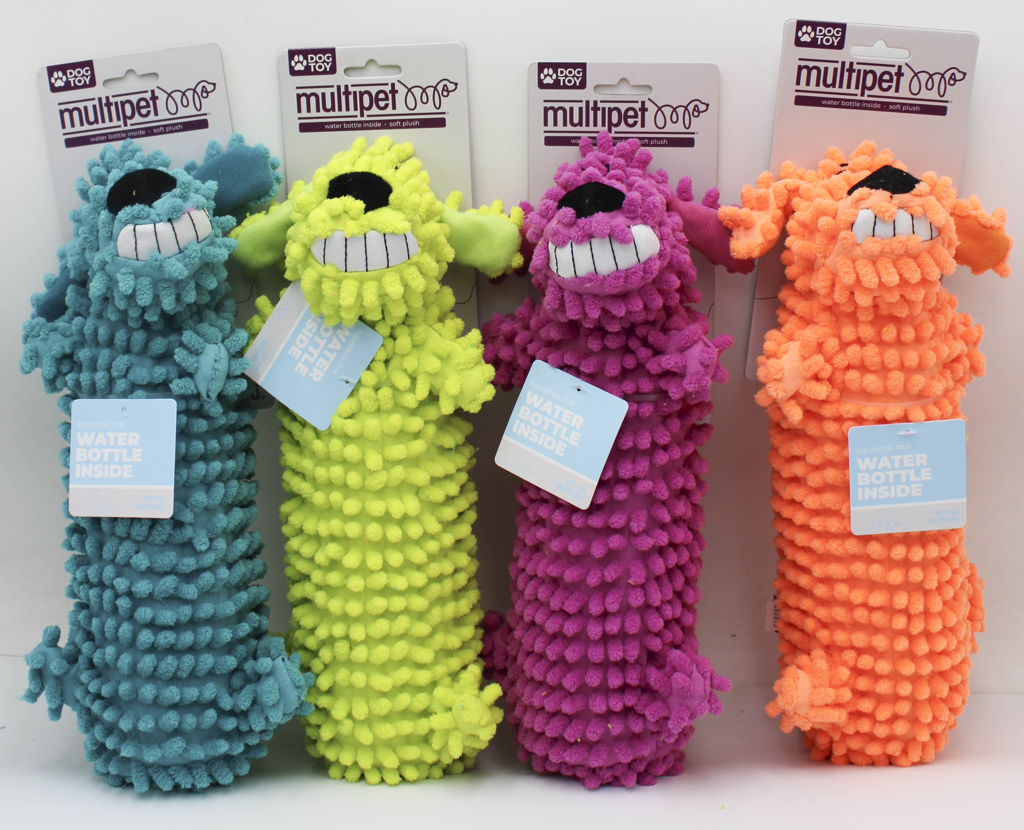 MULTIPET 11" LOOfA FLOPPY PLUSH WATER BOTTLE DOG TOY