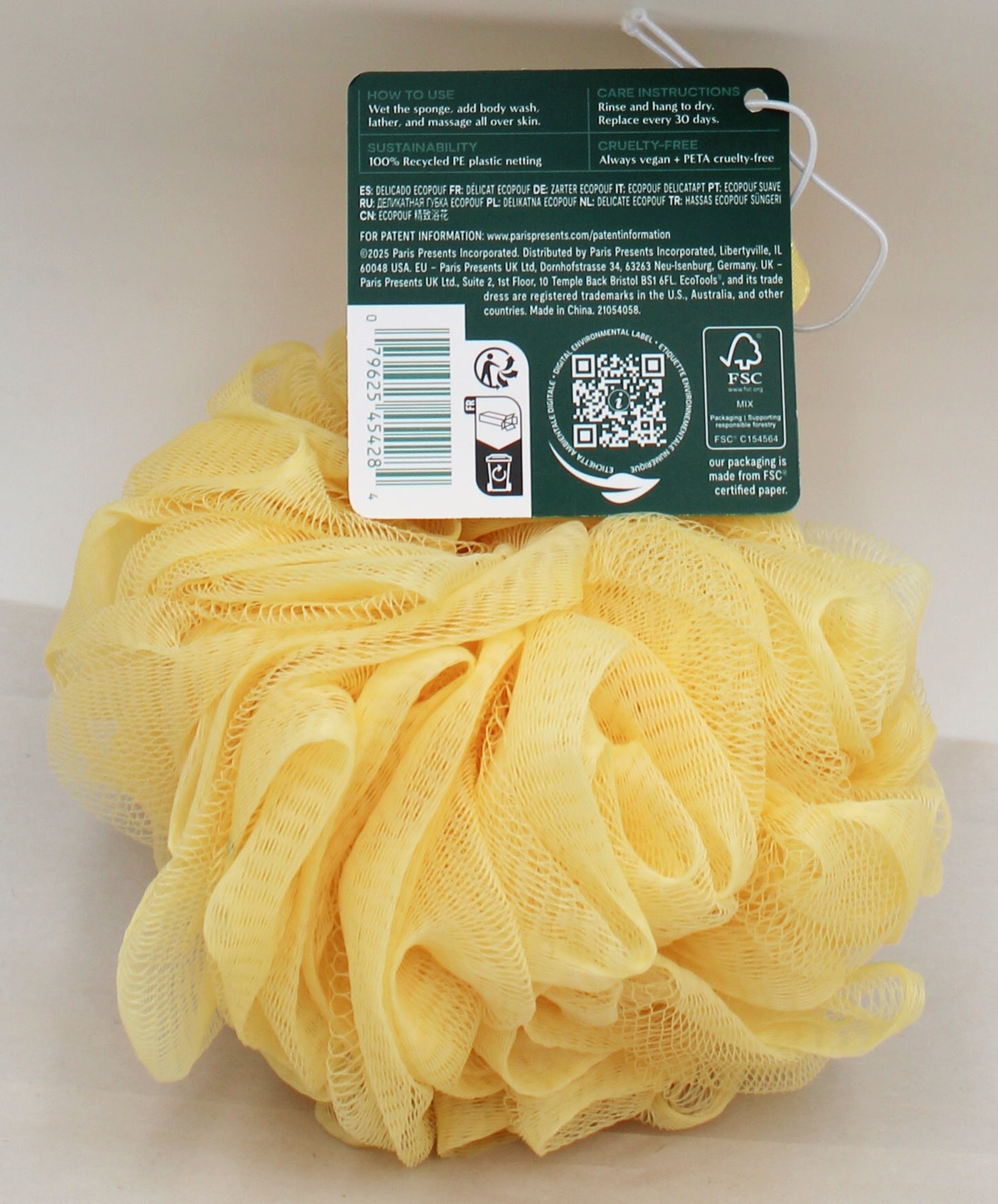 ECOTOOLS POUF YELLOW NI