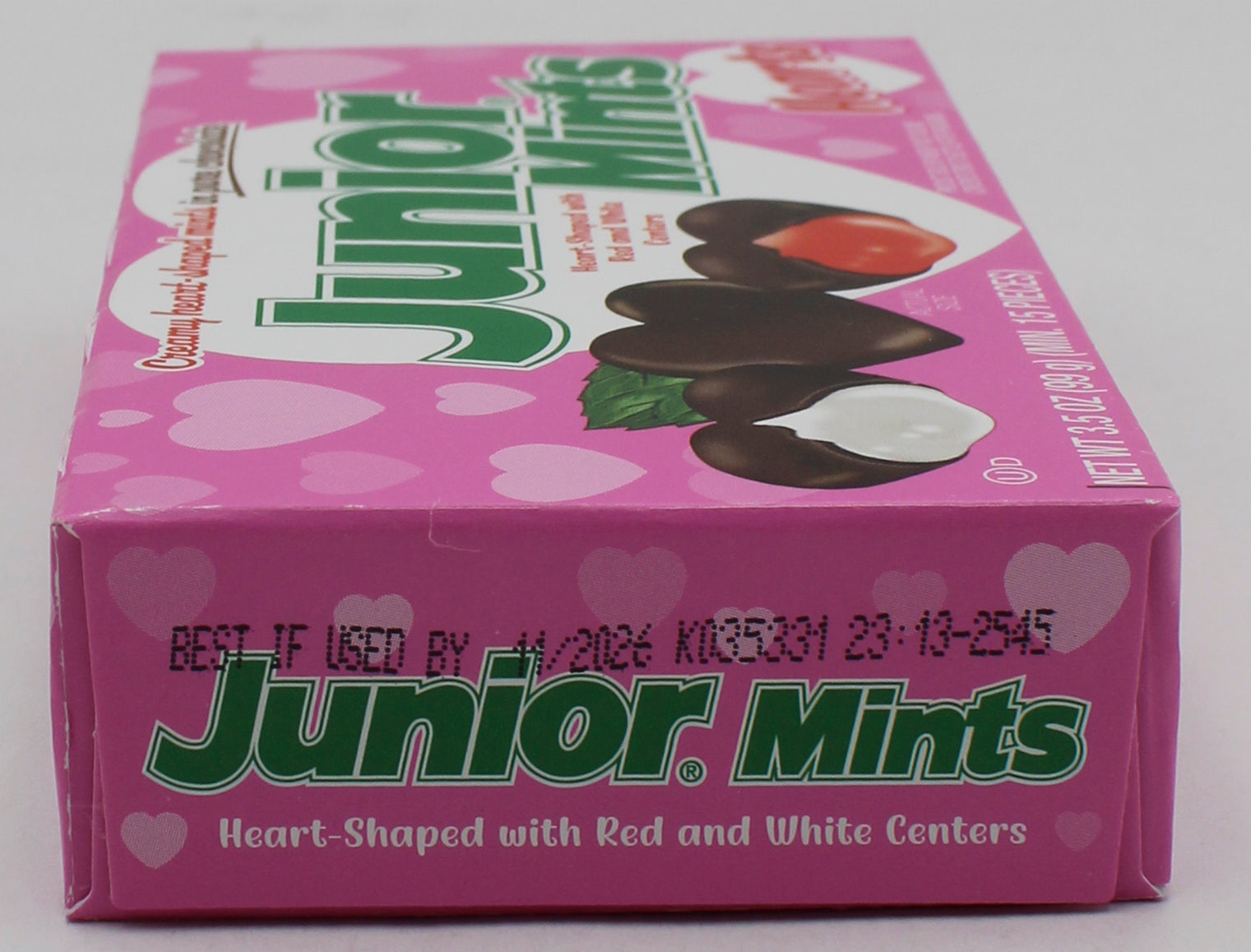 JUNIOR MINTS VALENTINE HEARTS  3.5 Oz BB 11/30/26