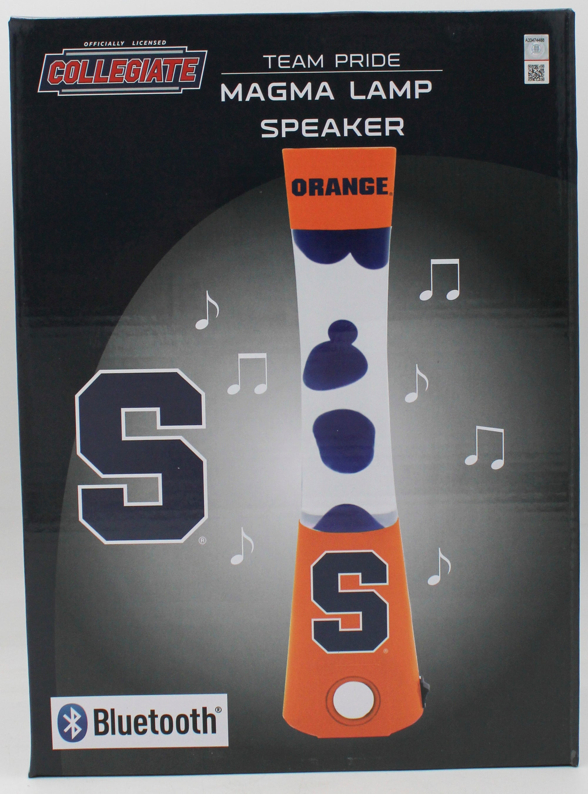 SYRACUSE ORANGE LAVA LAMP SPEAKER 16.5"