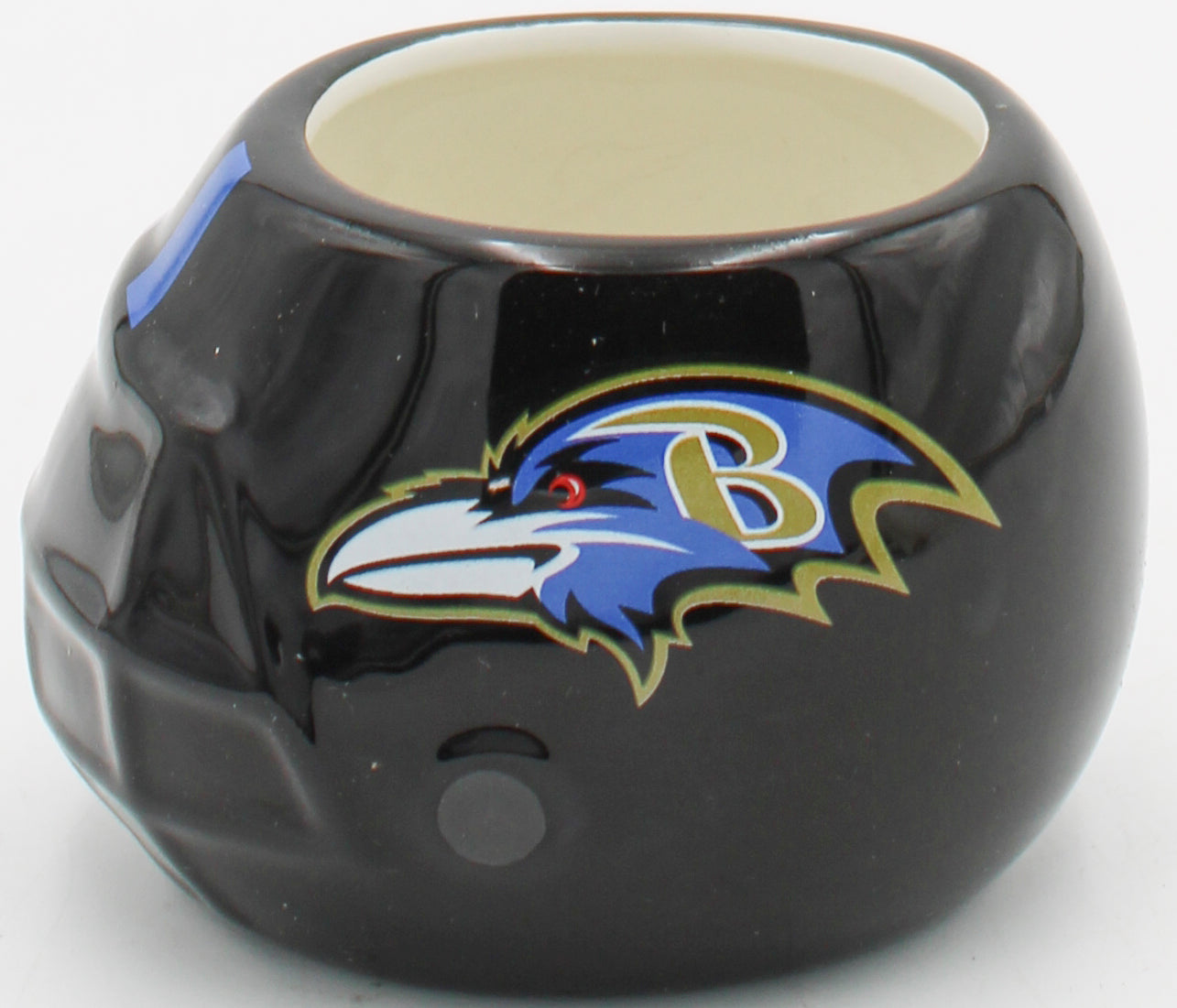 OFFICIALLY LICENCED BALTIMORE RAVENS SMALL CERAMIC HELMET