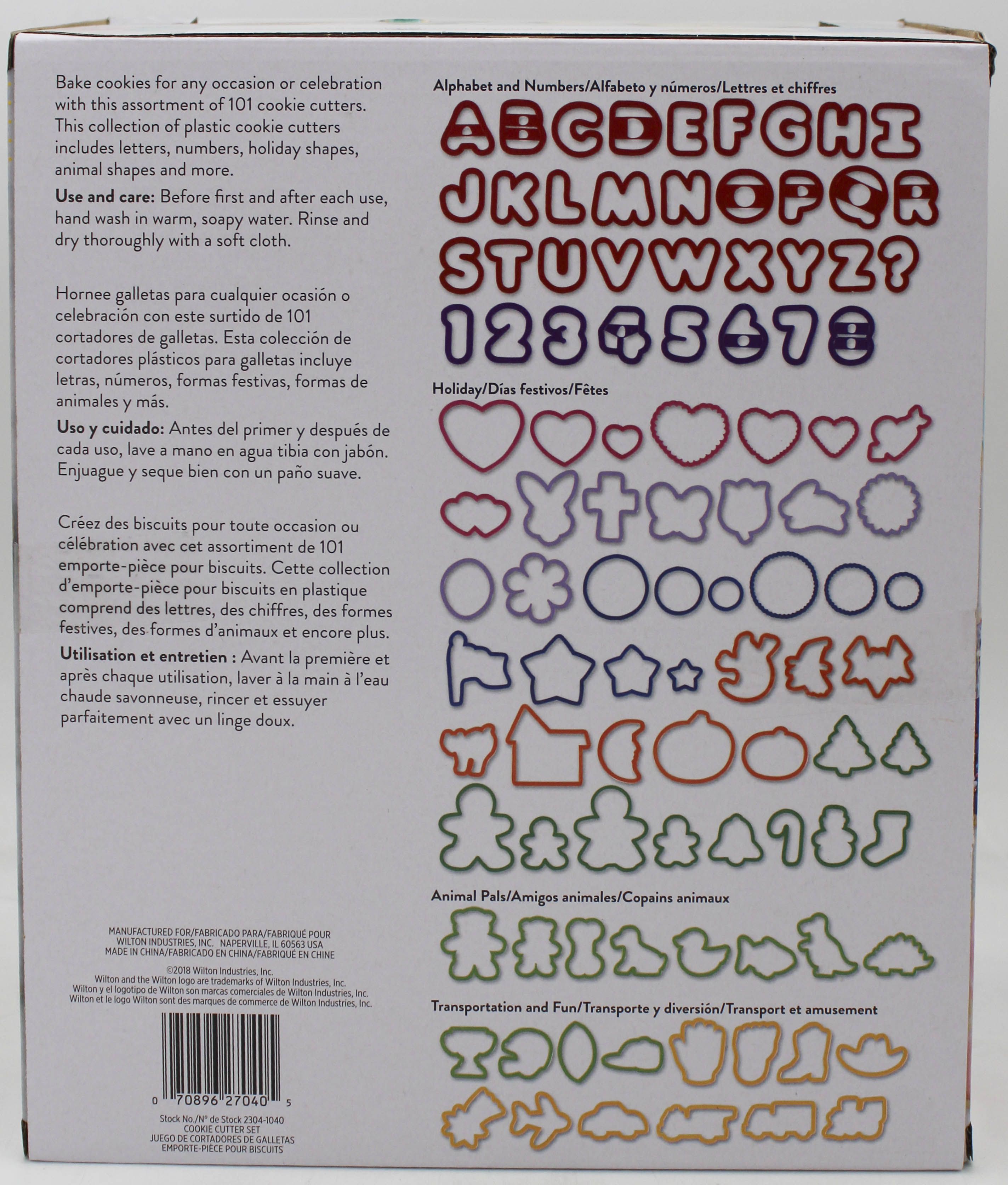 COOKIE CUTTER SET WINDOW BOX 101 CT NI-