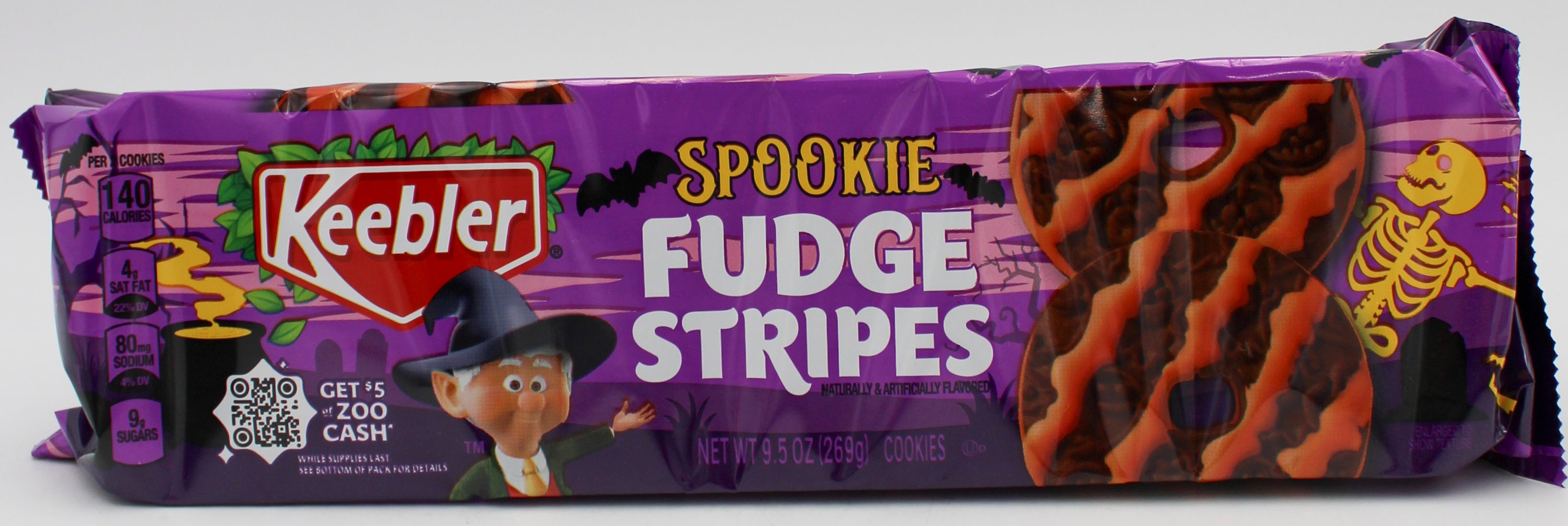 KEEBLER SPOOKIE FUDGE STRIPES 9.5 Oz BB 3/7/26