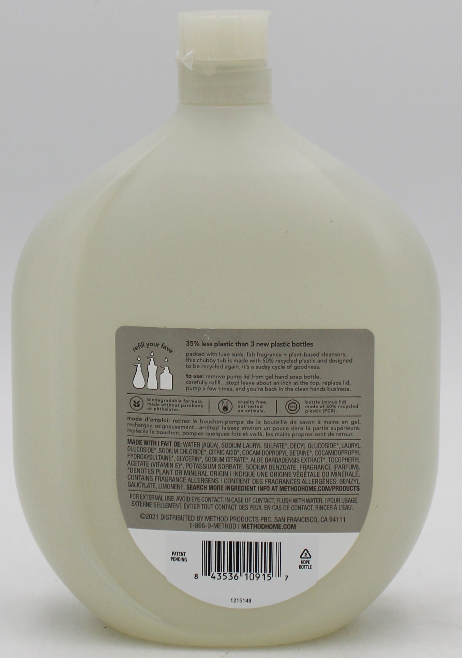 METHOD GEL HAND WASH VIOLET + LAVENDER REFILL 34oz US