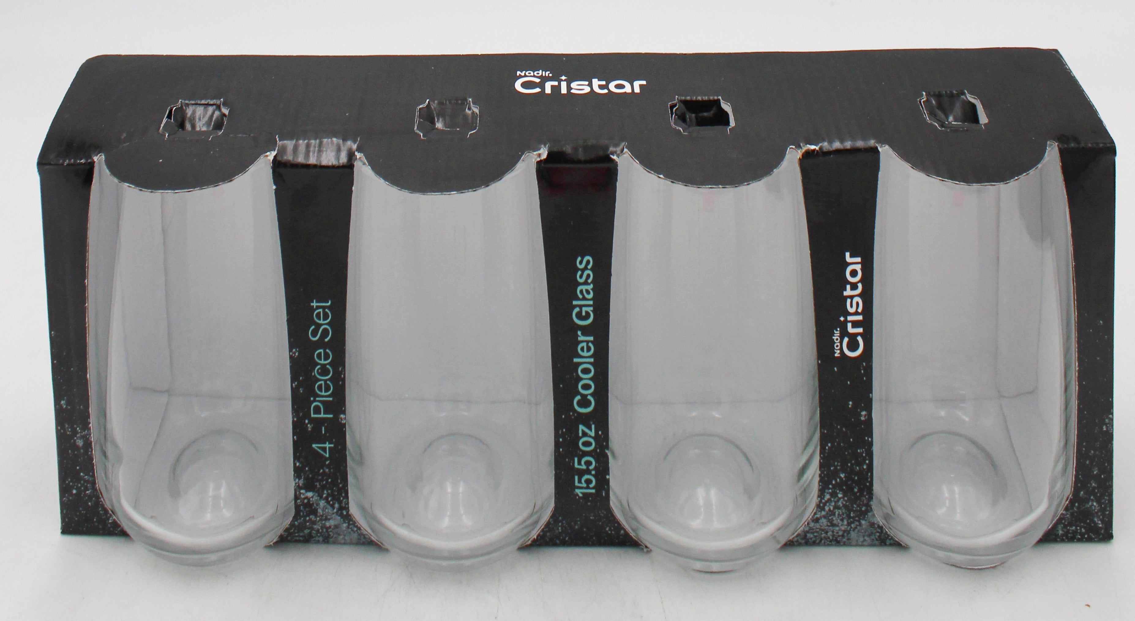 AGUA COOLER GLASS SET 4ct 15.5oz