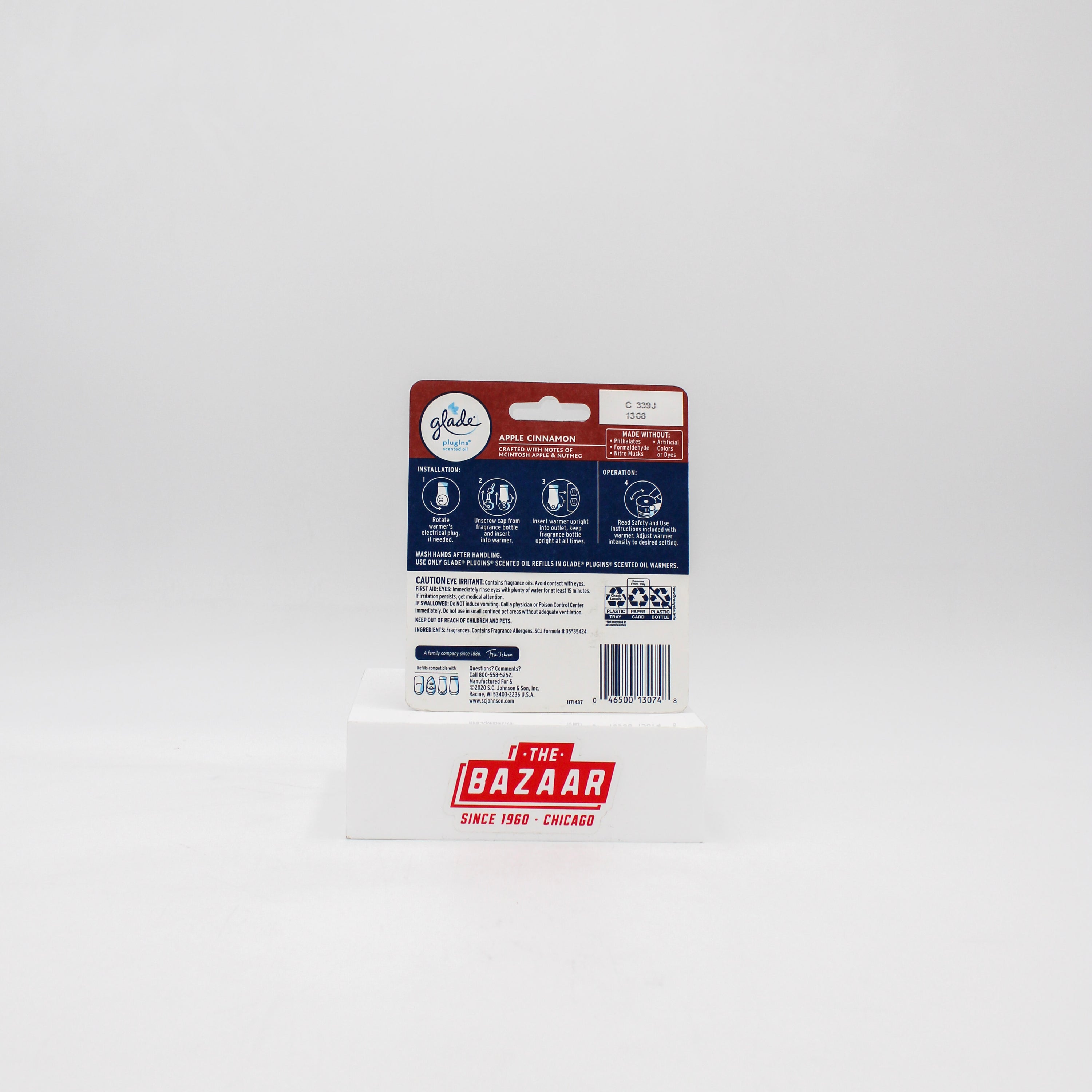 SP GLADE  2CT REFILLS OIL  .67oz APPLE CINNAMON