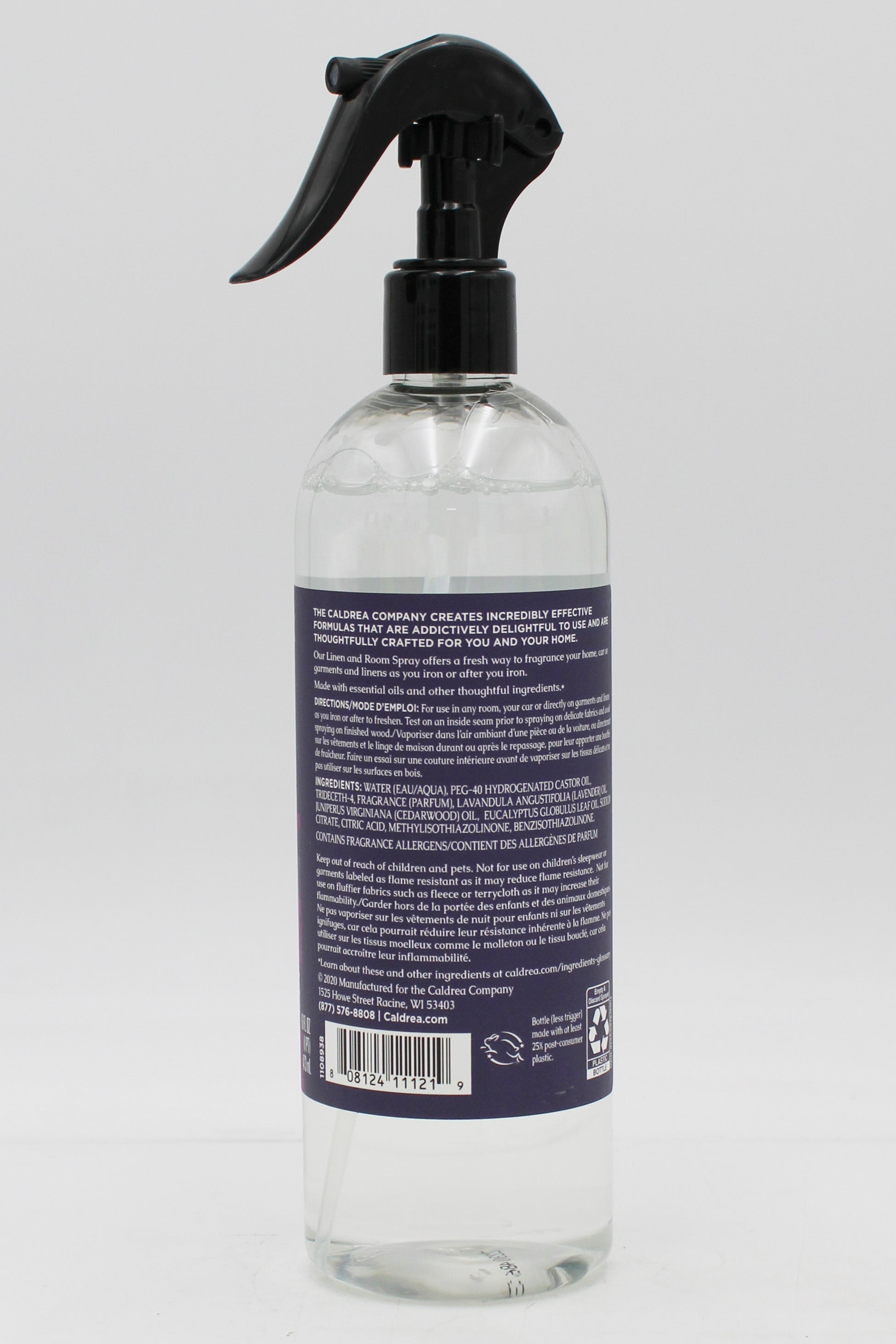 CALDREA LINEN & ROOM SPRAY LAVENDER CEDAR LEAF 16oz US.