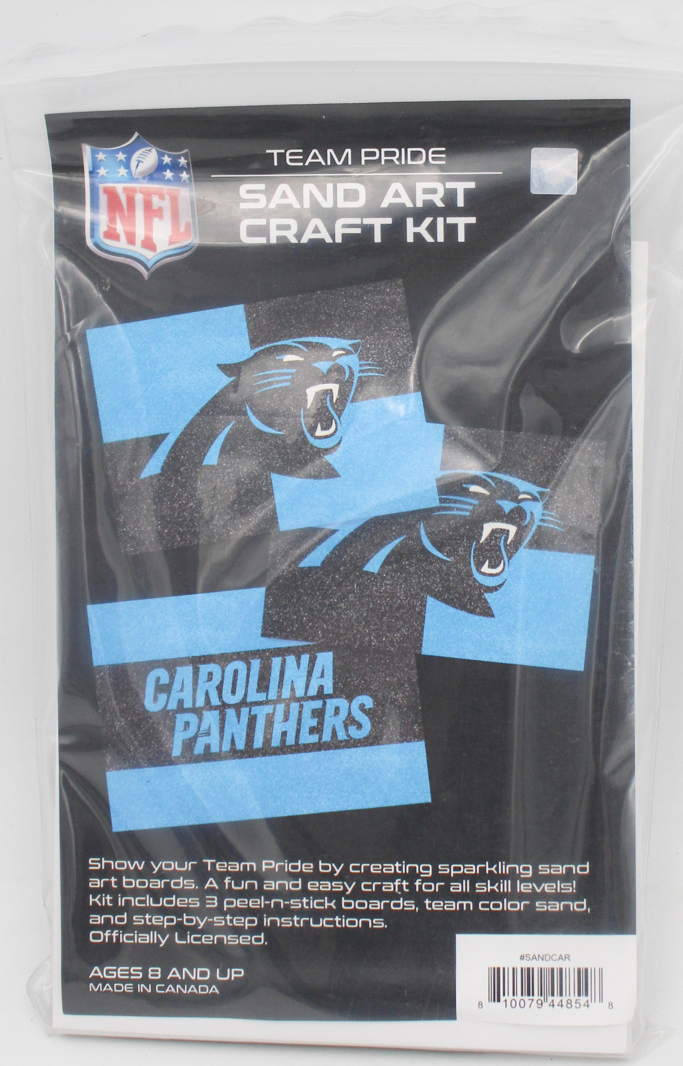 NFL CAROLINA PANTHERS SAND ART CRAFT KIT