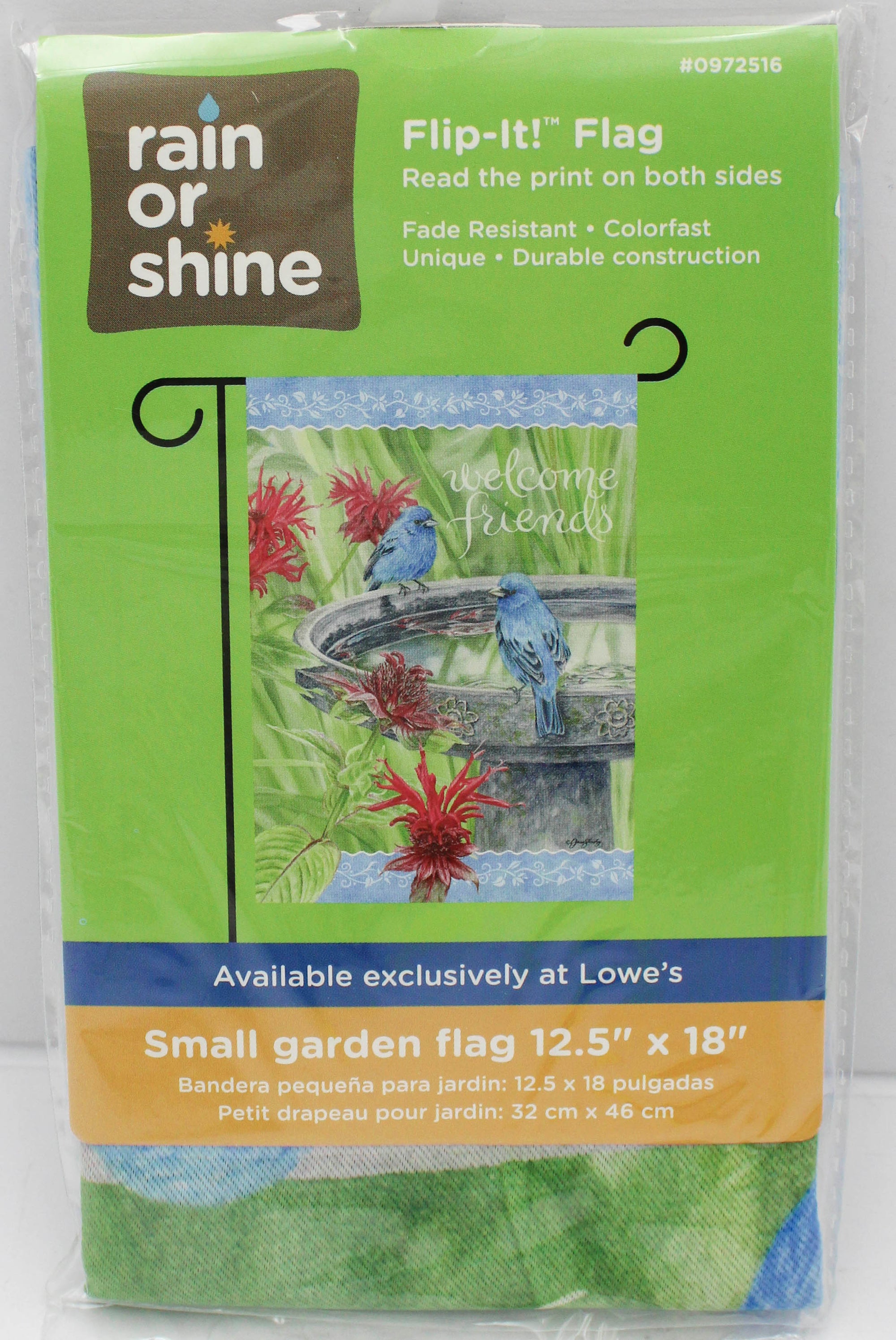 GARDEN FLAG - CERULEAN WARBLES 12.5in X 18in
