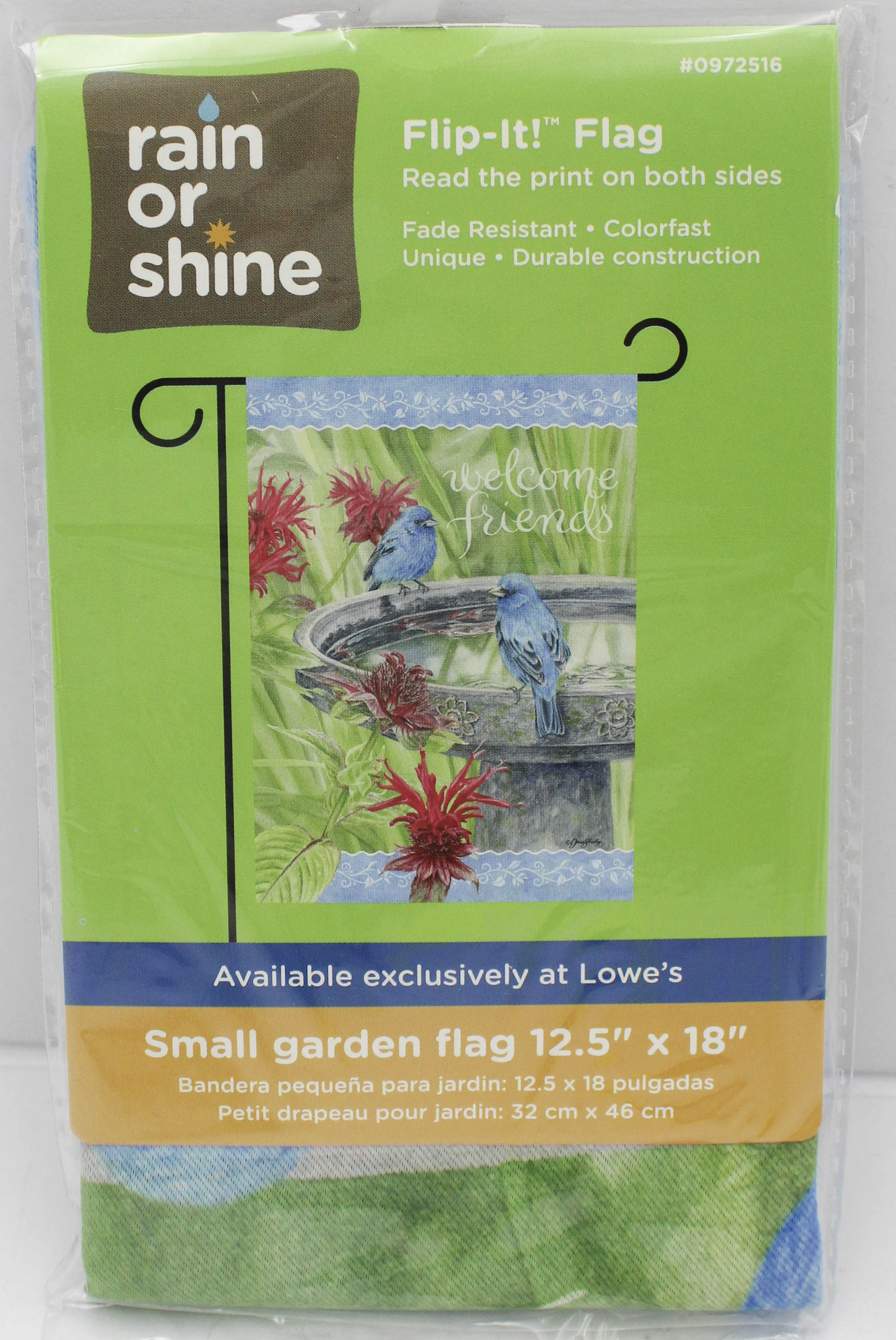 GARDEN FLAG - CERULEAN WARBLES 12.5in X 18in