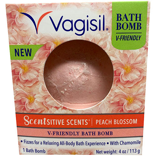 VAGISIL BATH BOMB 4oz-PEACH BLOSSOM