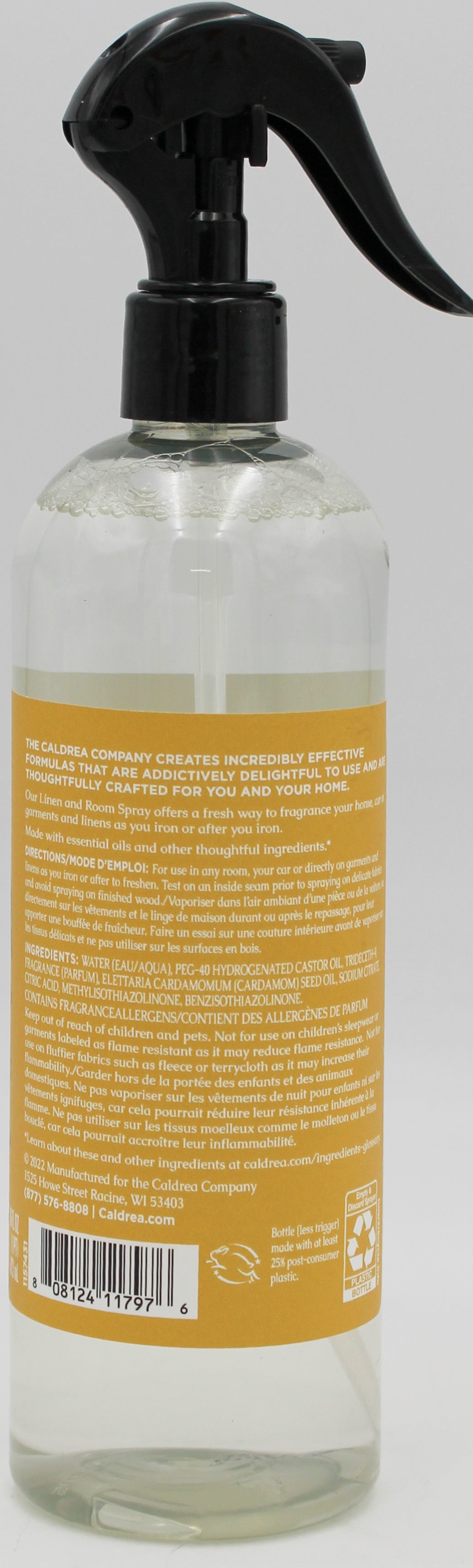 CALDREA LINEN & ROOM SPRAY VANILLA QUINCE SANTAL 16oz US