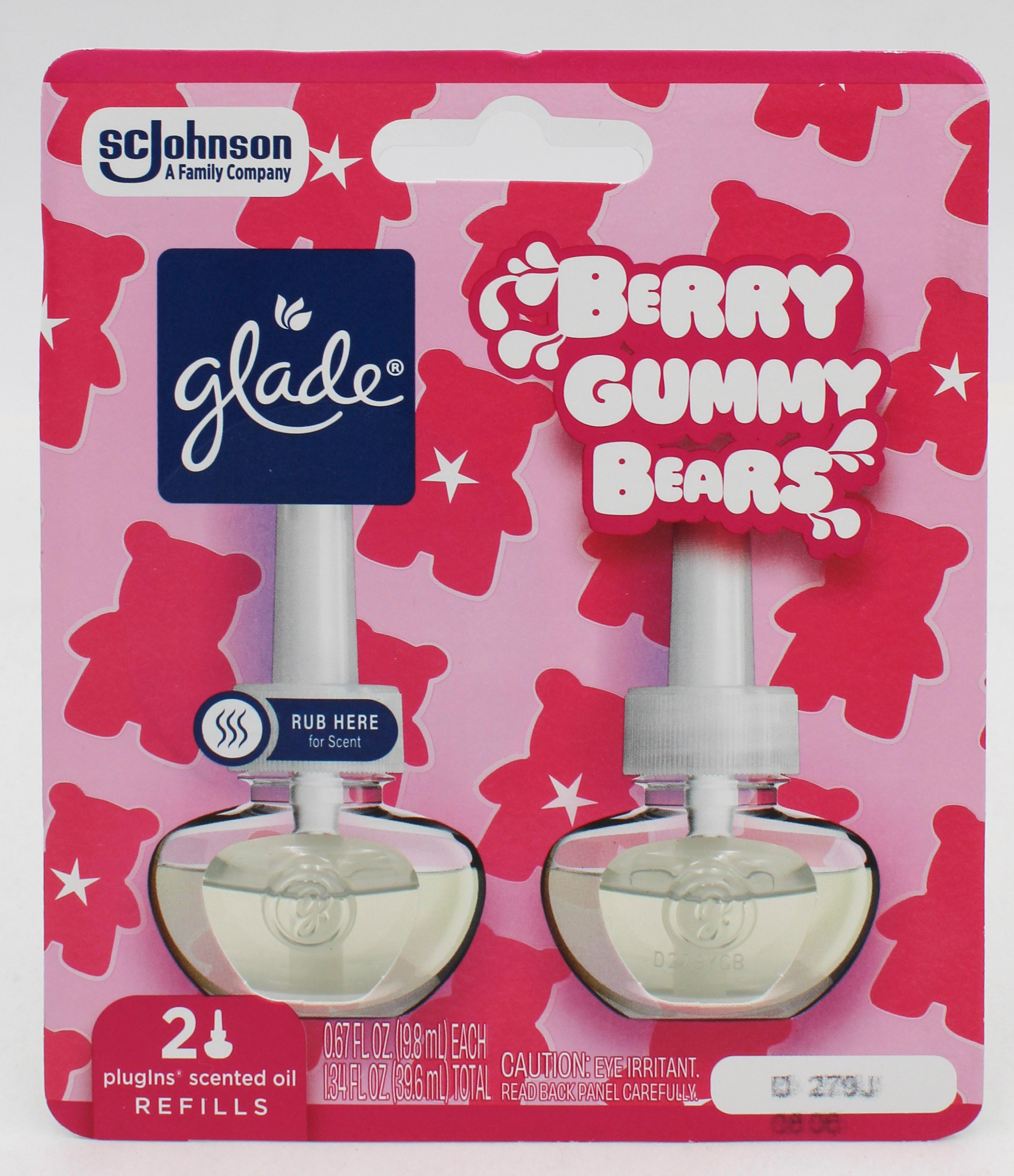 SP GLADE PLUGINS SCENTED OIL 2REFILLS 1.34oz BERRY GUMMY BEARS