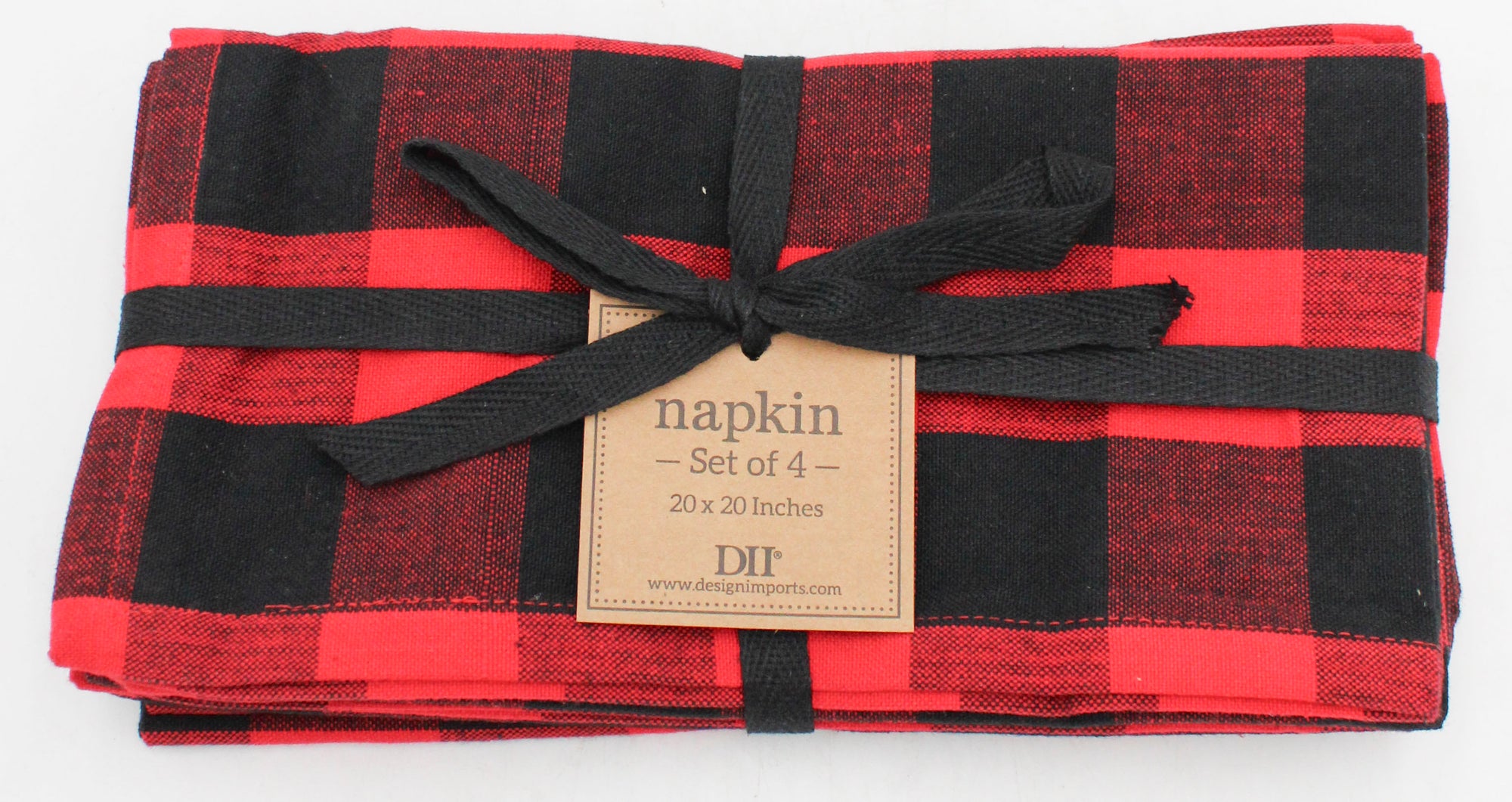 4CT BUFFALO CHECK NAPKIN SET