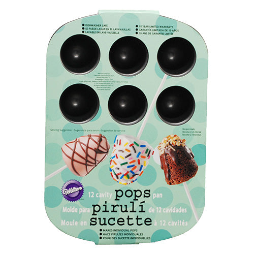 WILTON CAKE POPS PAN NONSTICK 12CAV