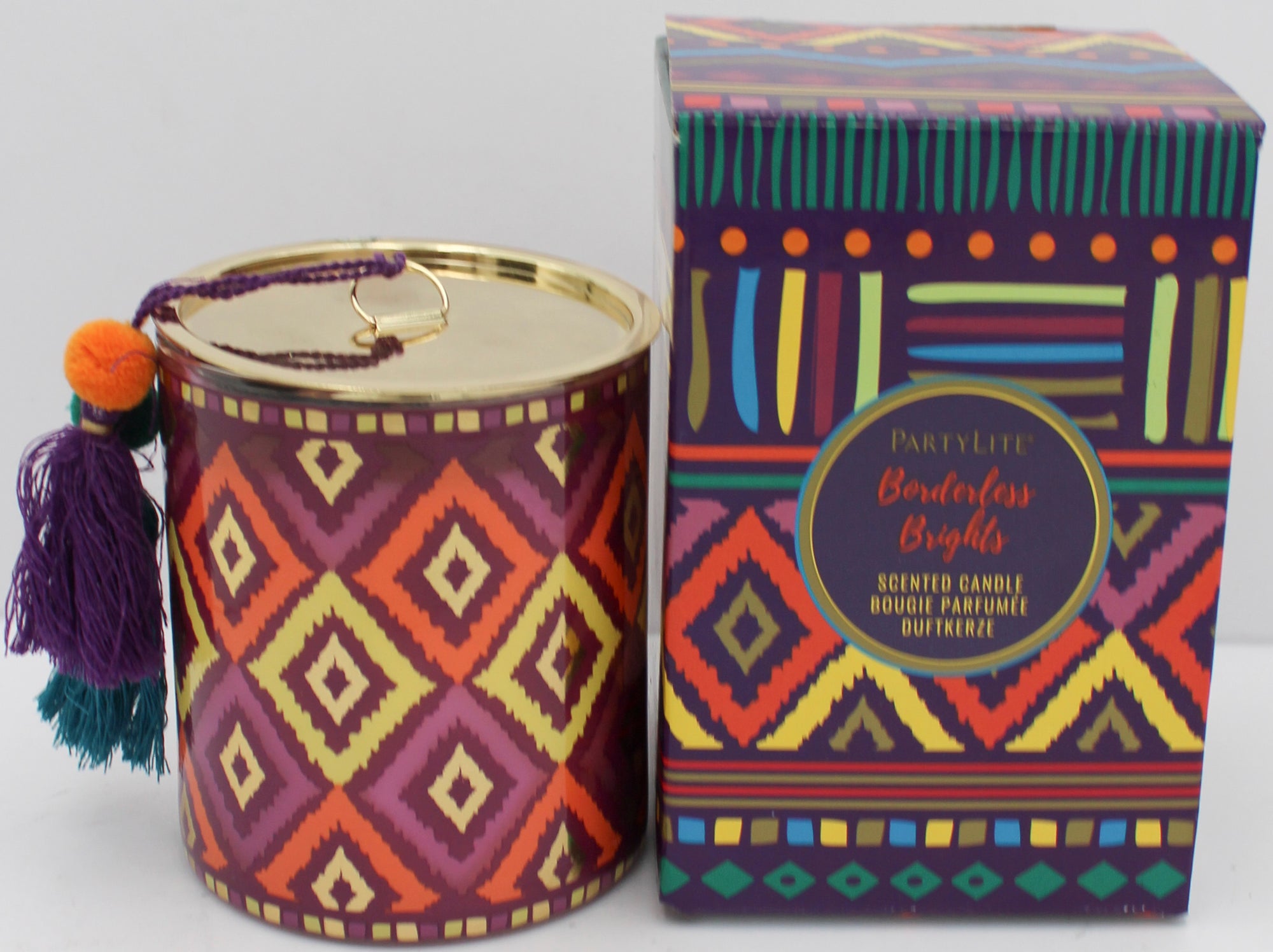 PARTYLITE BORDERLESS BRIGHTS DRAGON FRUIT ZEST JAR CANDLE 11oz