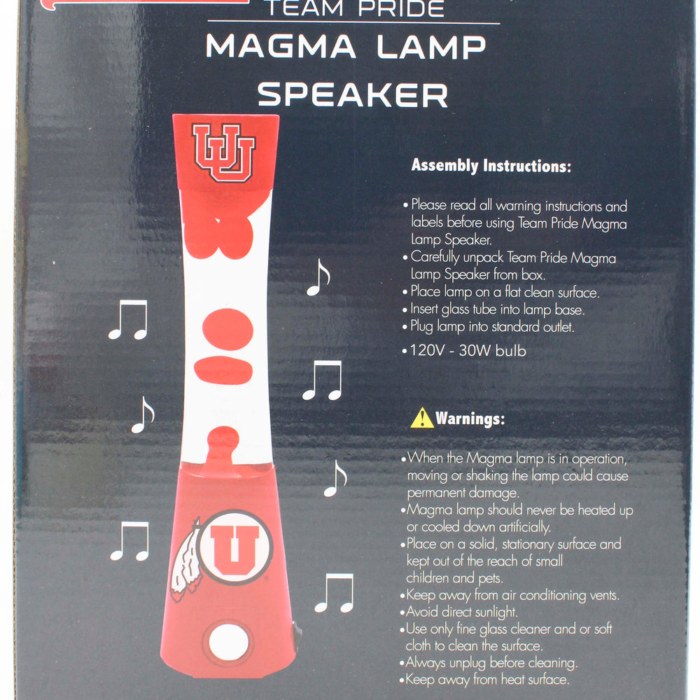 NCAA UTAH UTES LAVA LAMP SPEAKER 16.5"