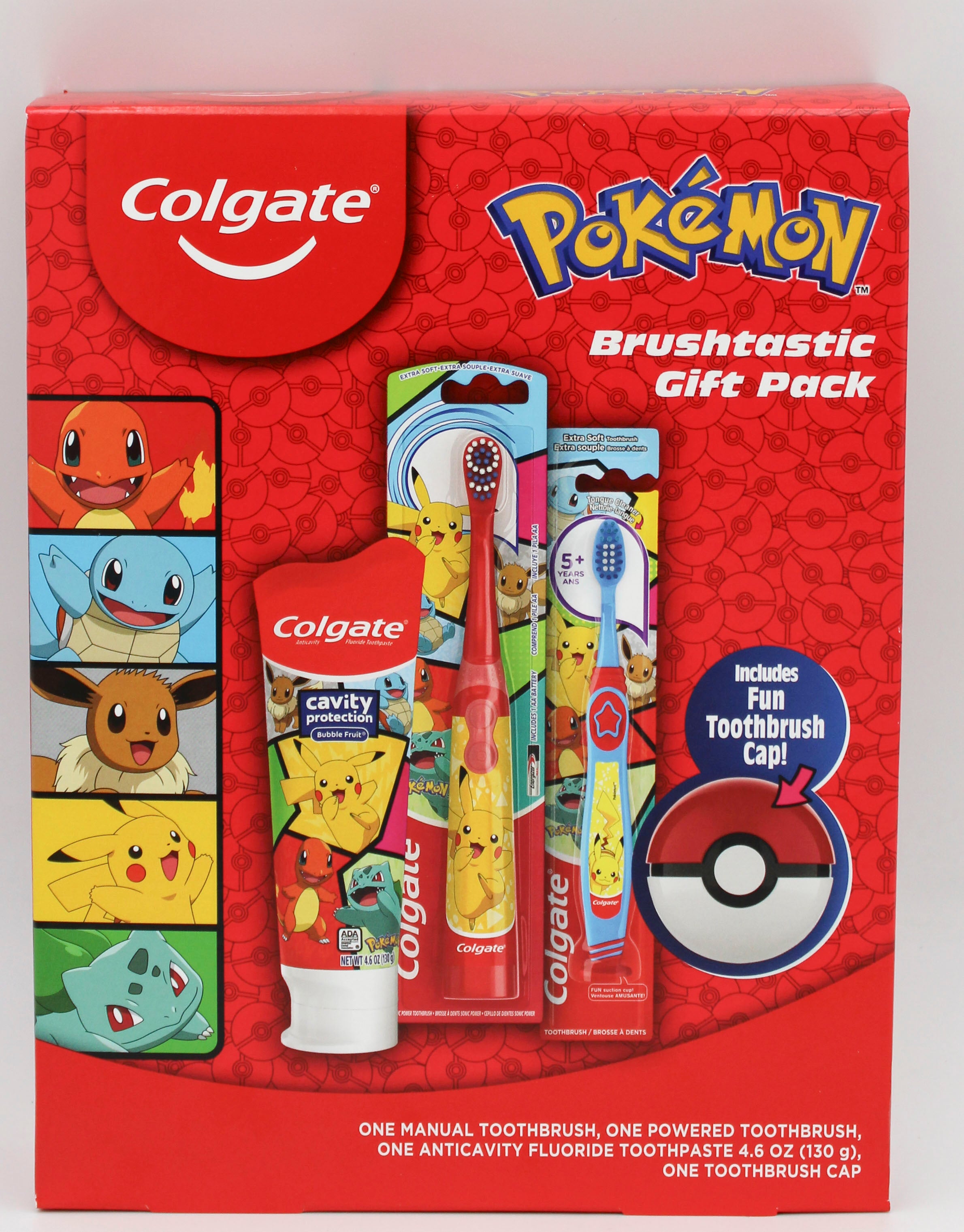 COLGATE KIDS POKEMON GIFT SET TOOTHBRUSH, TOOTHPASTE, CAP NI