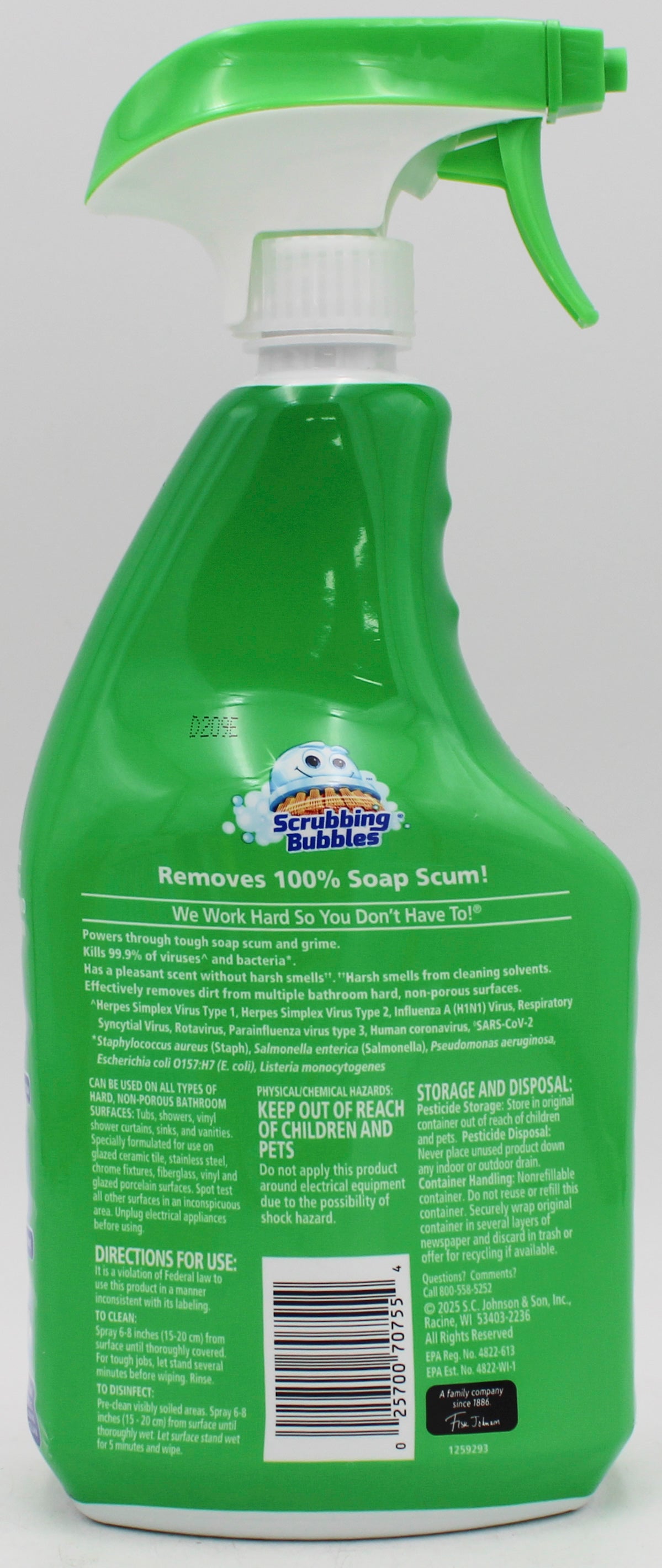 SP SCRUBBING BUBBLES BATHROOM GRIME FIGHTER TRIGGER CITRUS 32oz