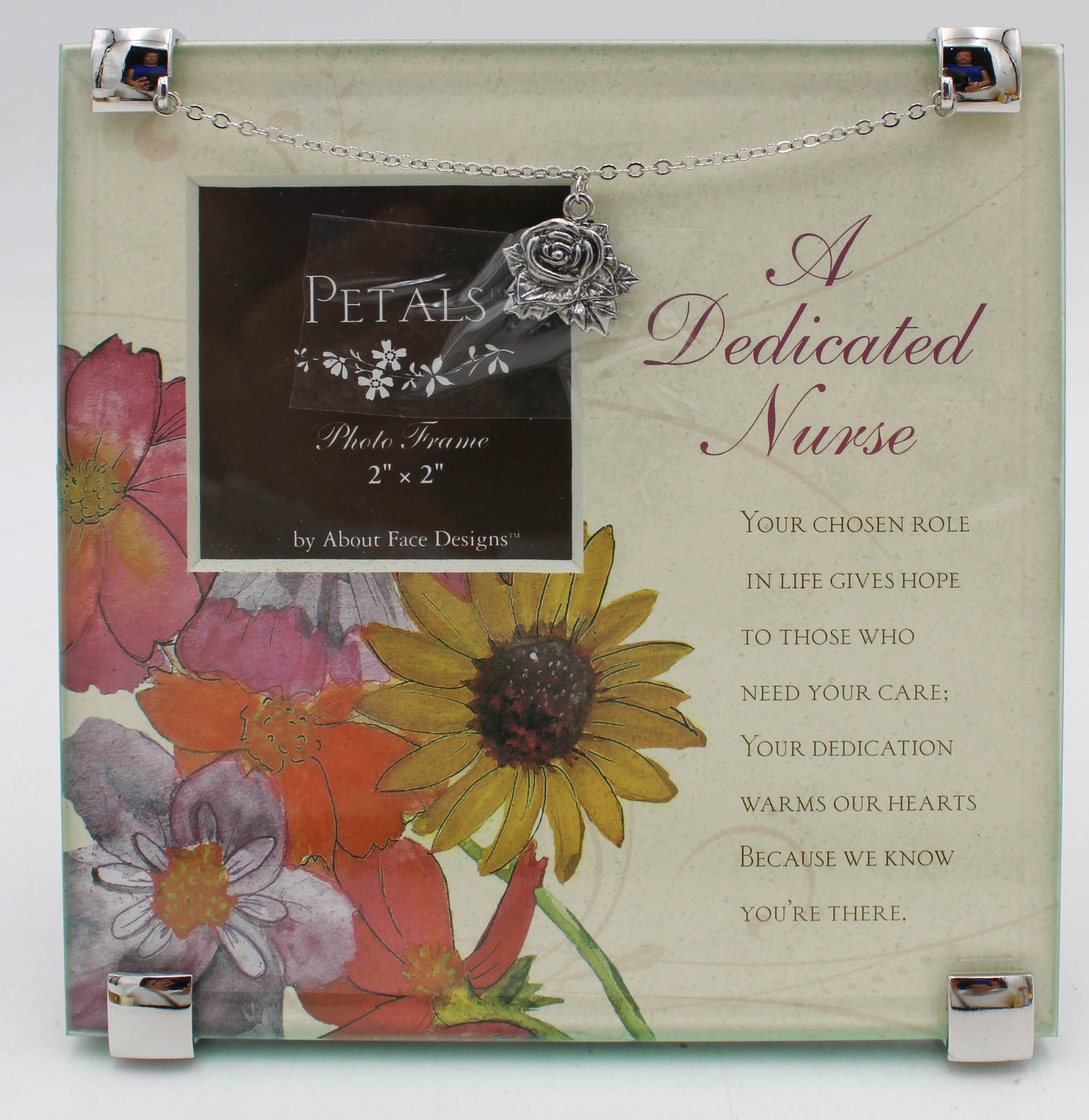 PETALS NURSE PHOTO FRAME 2"X2"