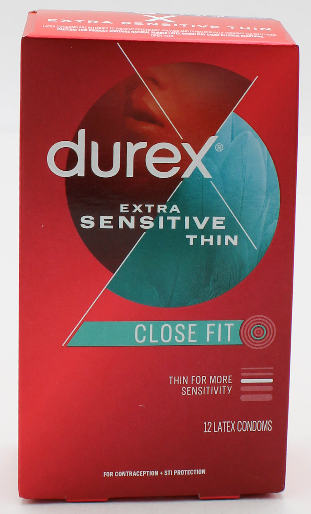 DUREX 12 PACK CONDOMS EXTRA SENSITIVE CLOSE FIT EXP 9/2028