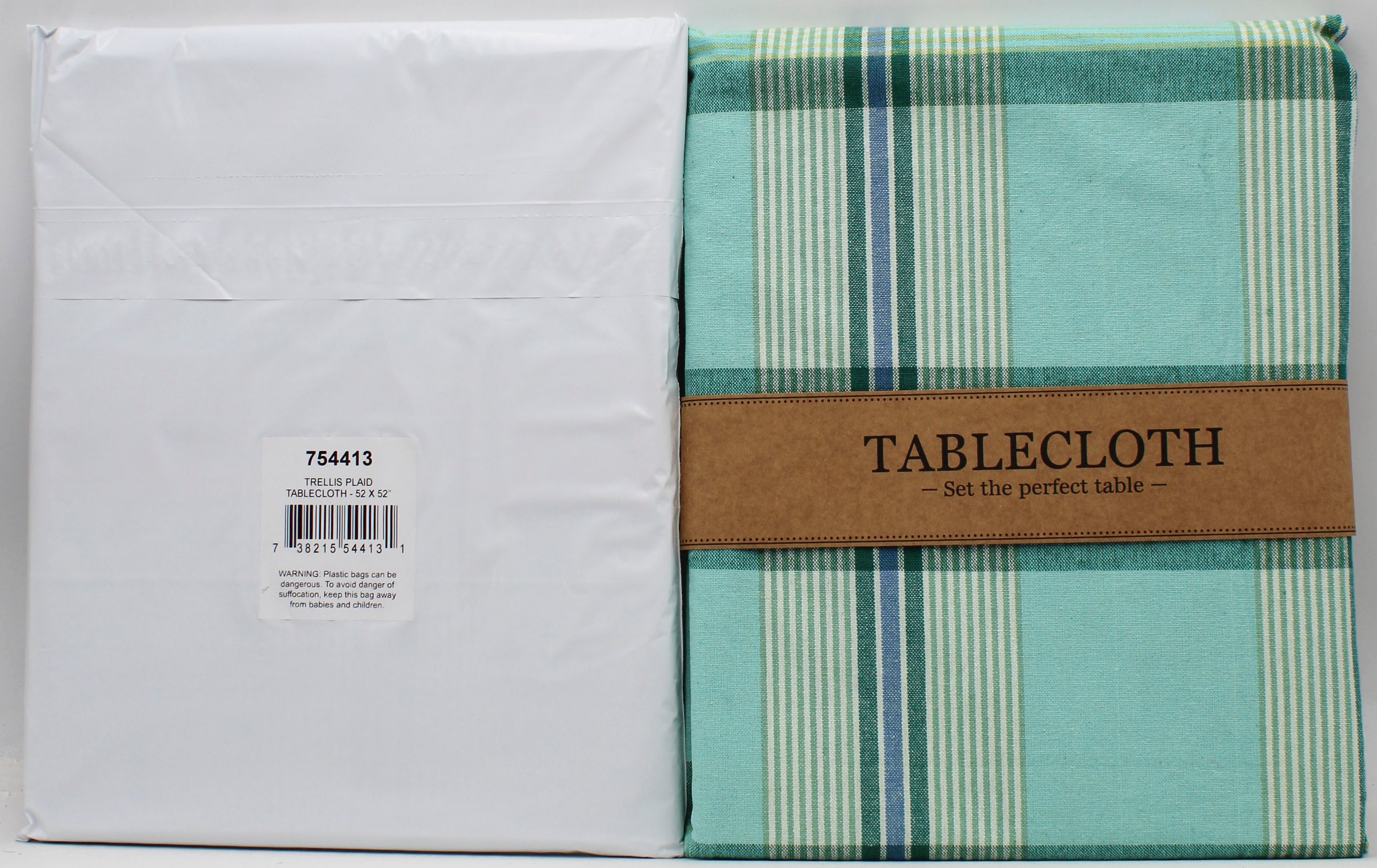 TABLECLOTH - 52 X 52 PLAID