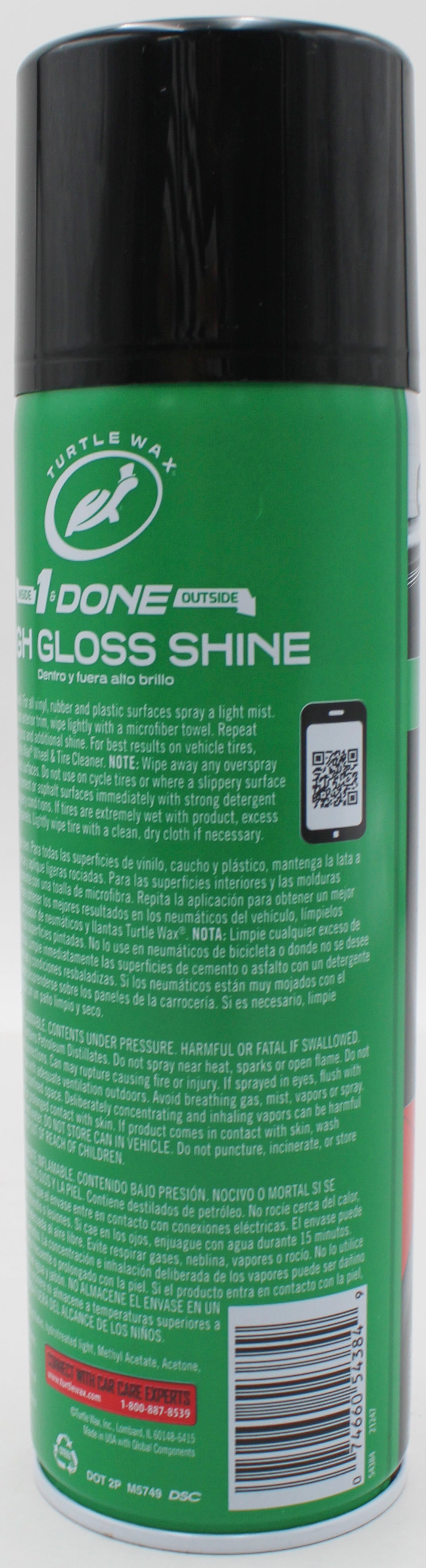 SP TURTLE WAX HIGH GLOSS SHINE 15oz INSIDE & OUTSIDE