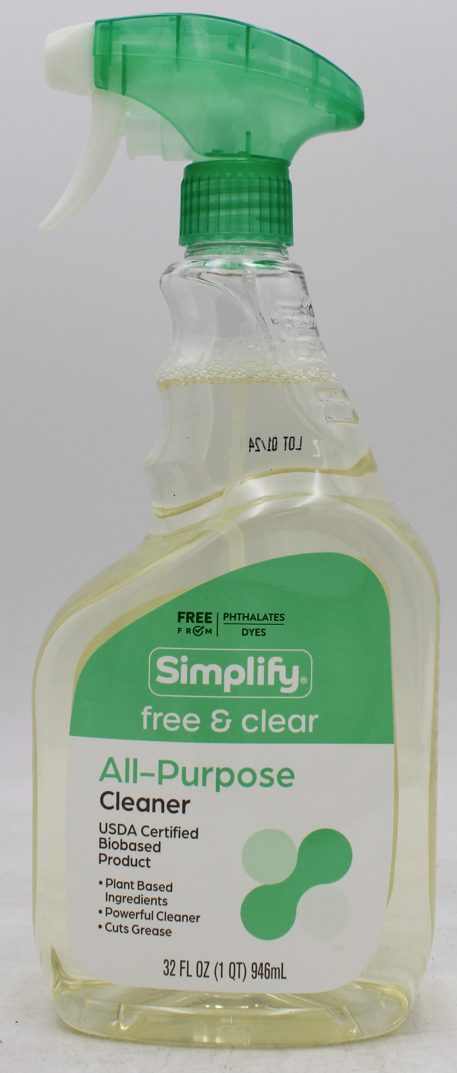 RITE AID SIMPLIFY ALL-PURPOSE CLEANER FREE & CLEAR 32Z
